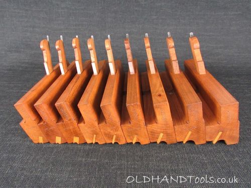 Set of 9 GRIFFITHS Side Bead Moulding Planes