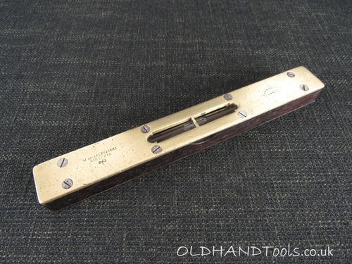 Unusual MARPLES 8 inch Rosewood Level with Steel Sole