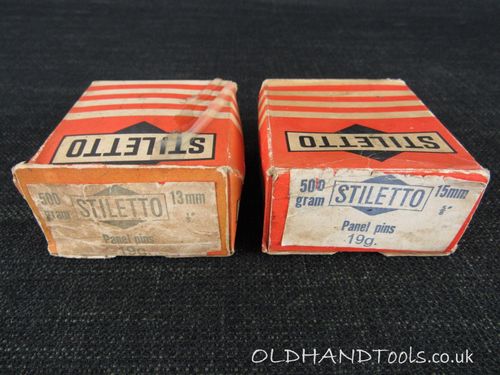2 Boxes of STILETTO Panel Pins - 13mm & 15mm
