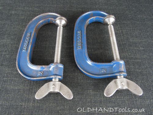 Pair of 4 inch RECORD G Clamps