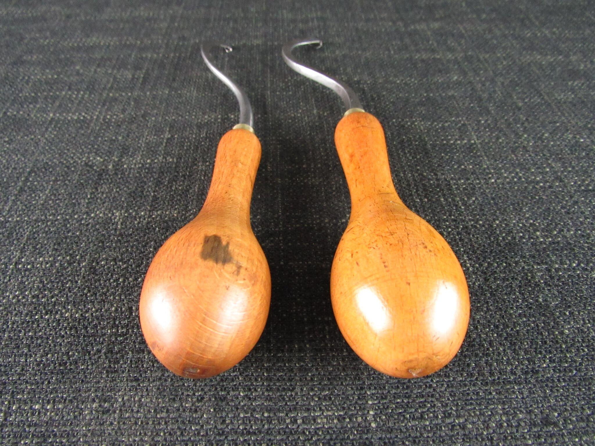 2 Wooden Handled Race Tools