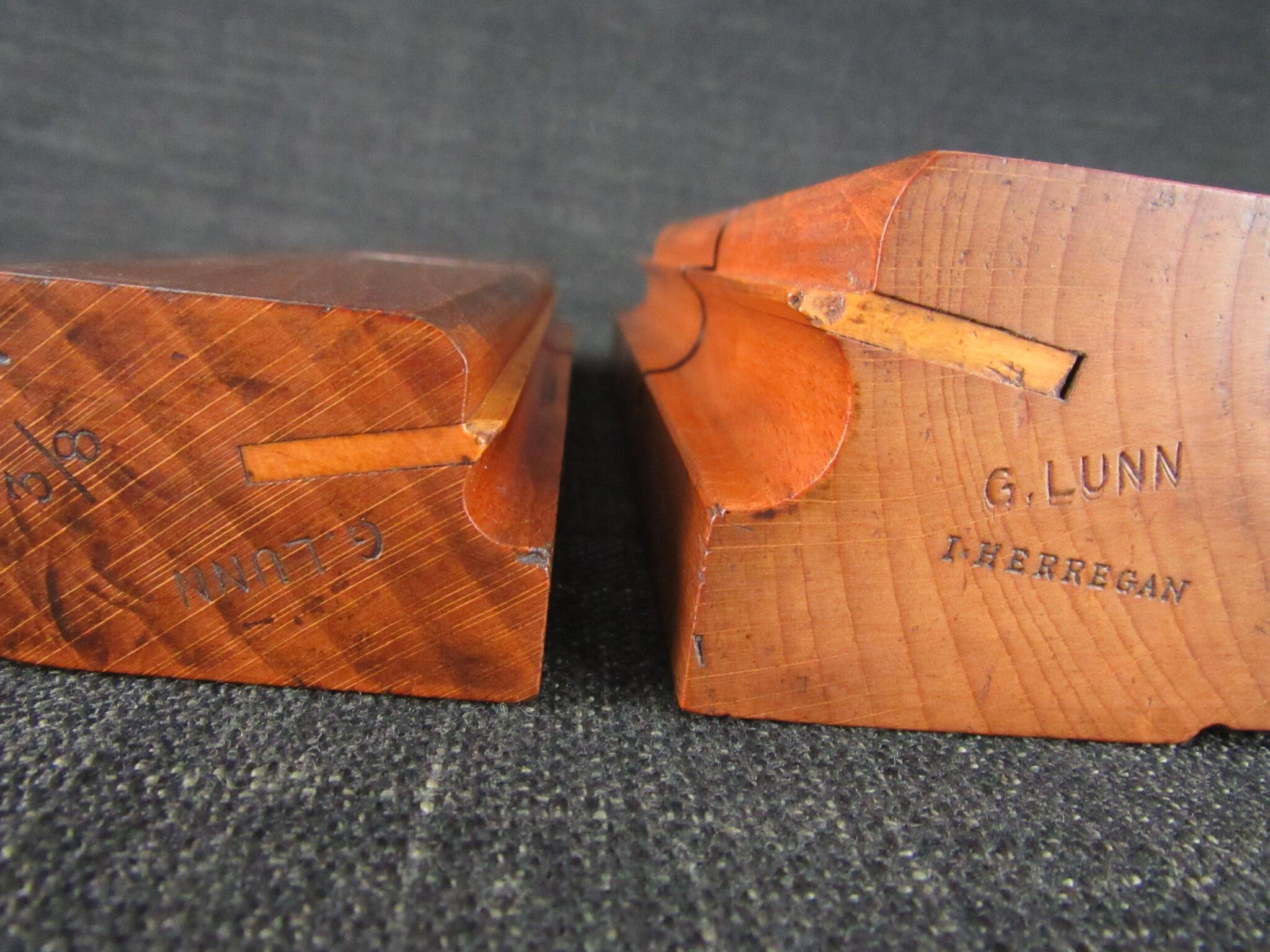 Pair of WILLIAMS Side Bead Moulding Planes - 3/8 & 3/4 inch