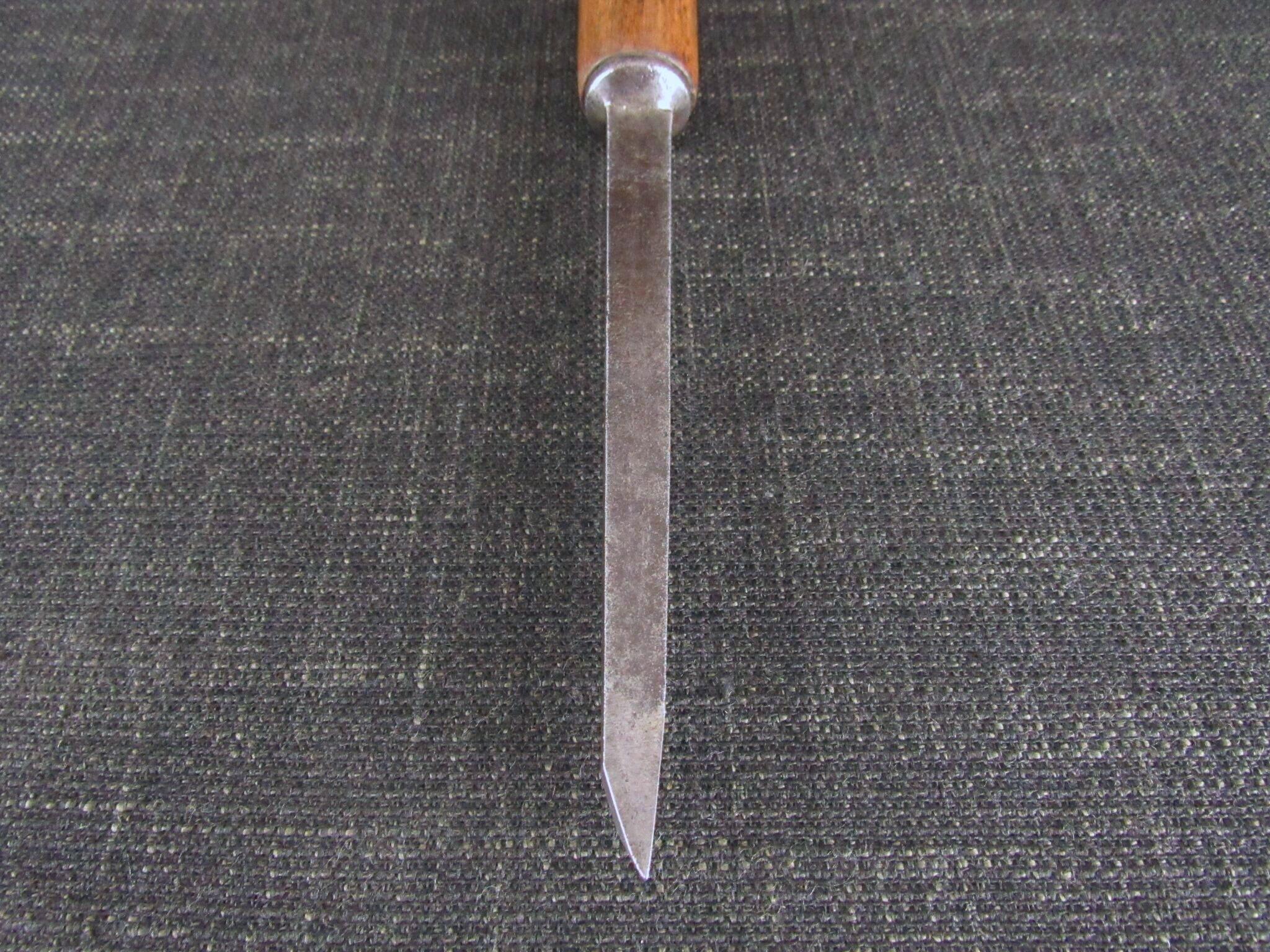 Early GREEN Mortice Chisel - 1/8 inch - Pig Sticker - for restoration
