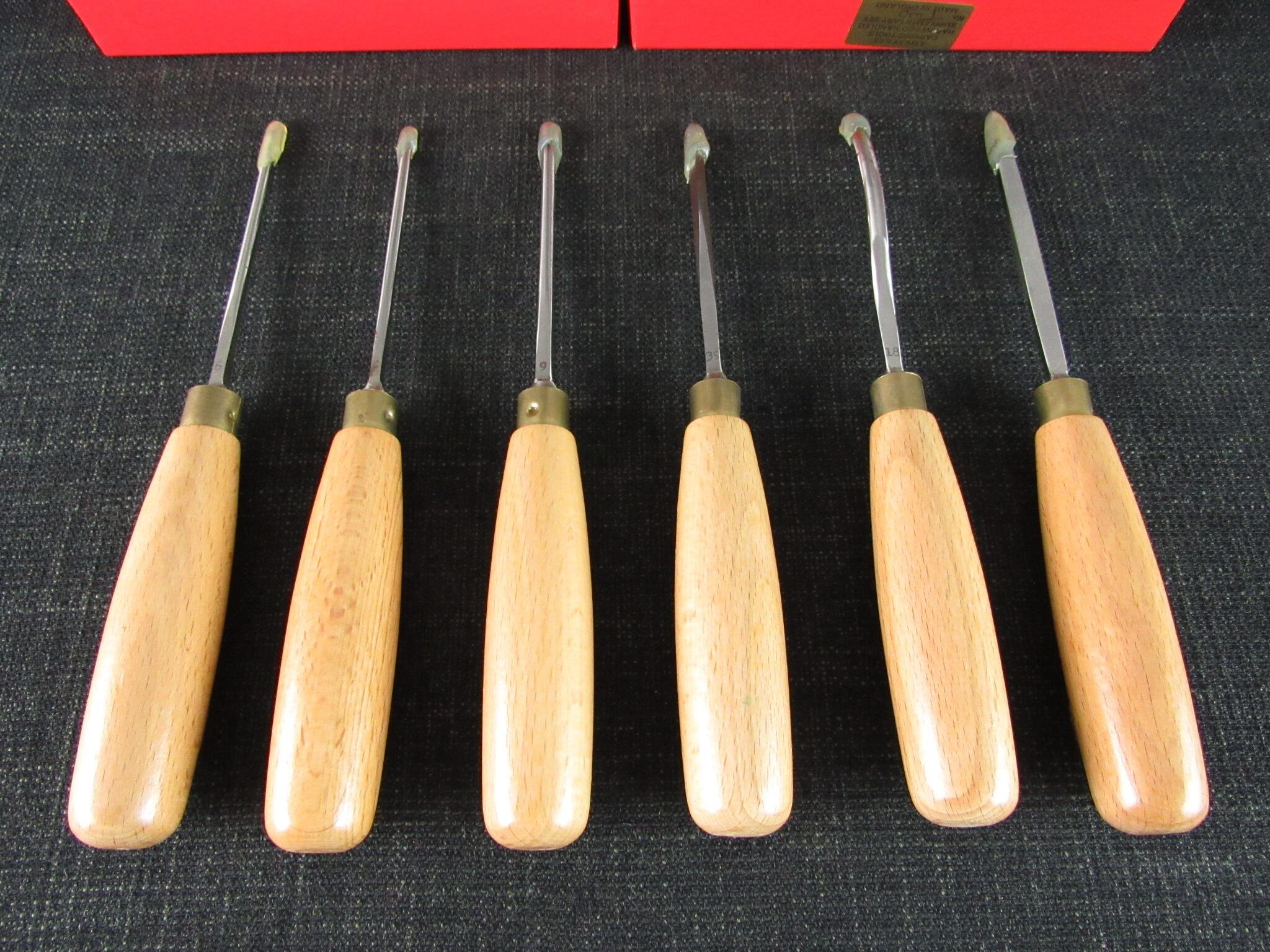 ASHLEY ILES Supplementary Set 2 of 6 Carving Tools - Unused