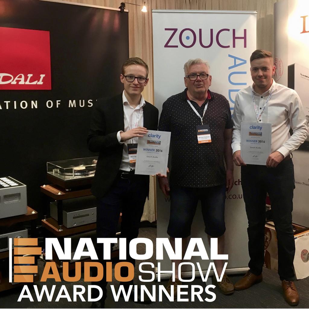 Zouch Audio win 2 awards at the National Audio Show