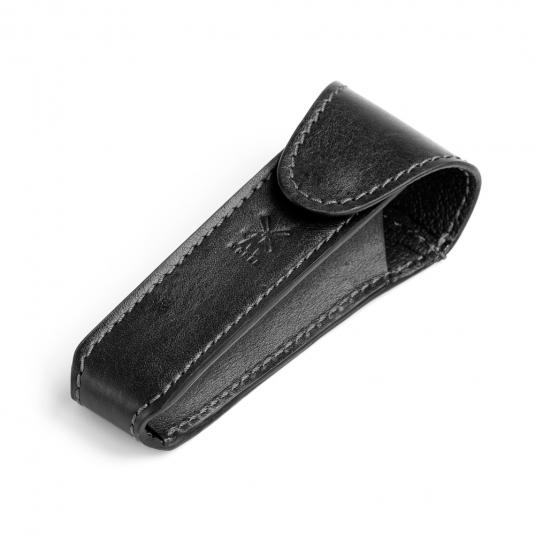 black leather pouch for safety razor