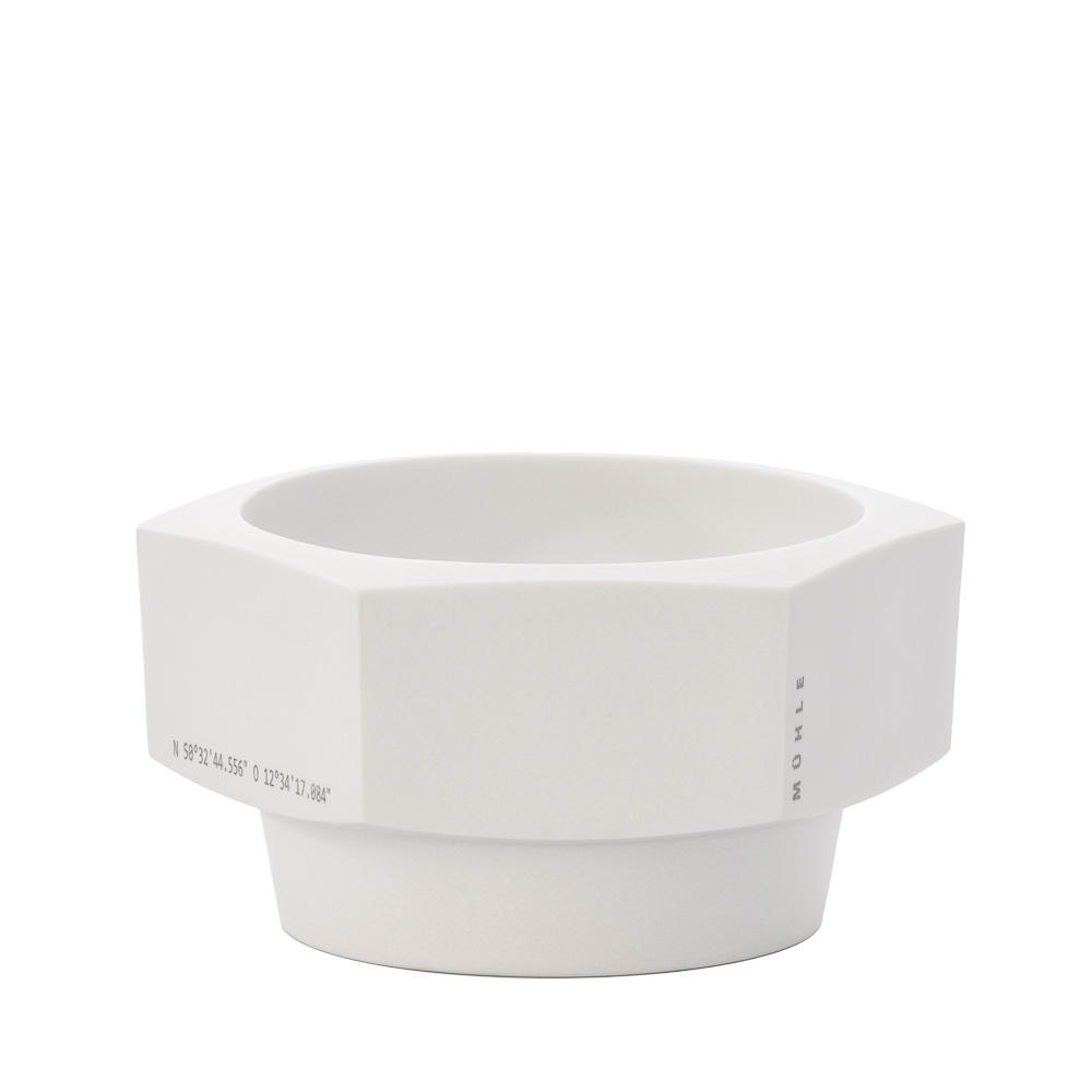 MUHLE HEXAGON White Porcelain Shaving bowl from by Mark Braun