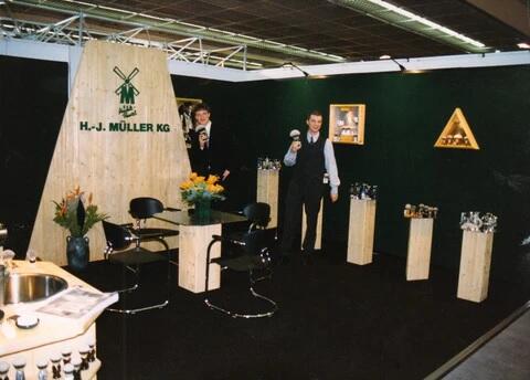 H.J. Müller rebuilt the company with the help of his sons Christian and Andreas, pictured here in the 90s.