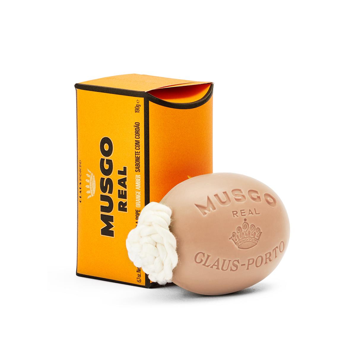 Musgo Real Soap on a Rope Orange Amber 190g