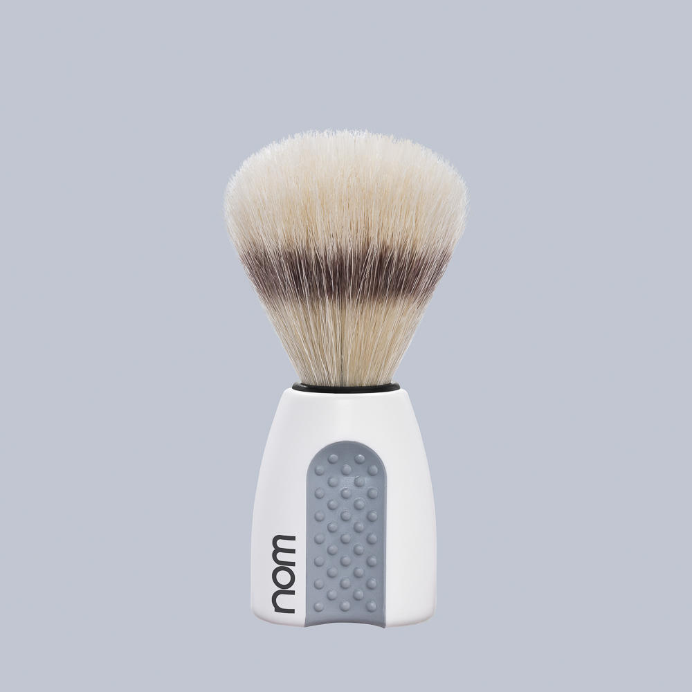 ERIK41WH NOM, ERIK white, pure bristle shaving brush