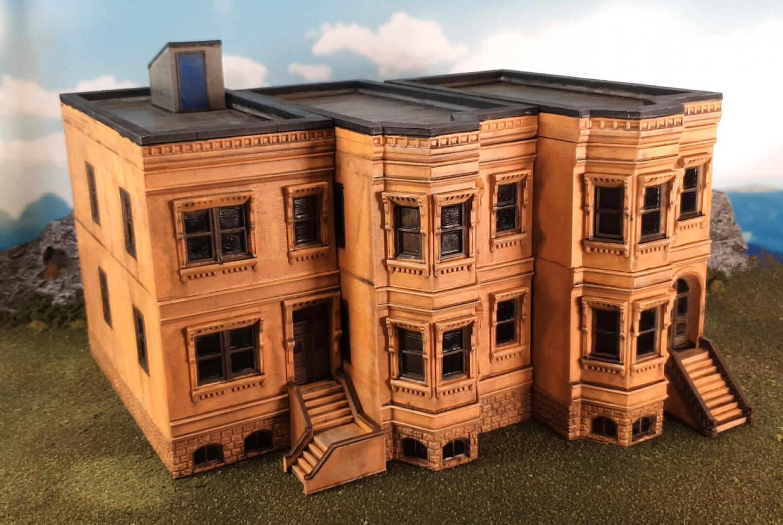 NYC Brownstone Apartment Building Scenery