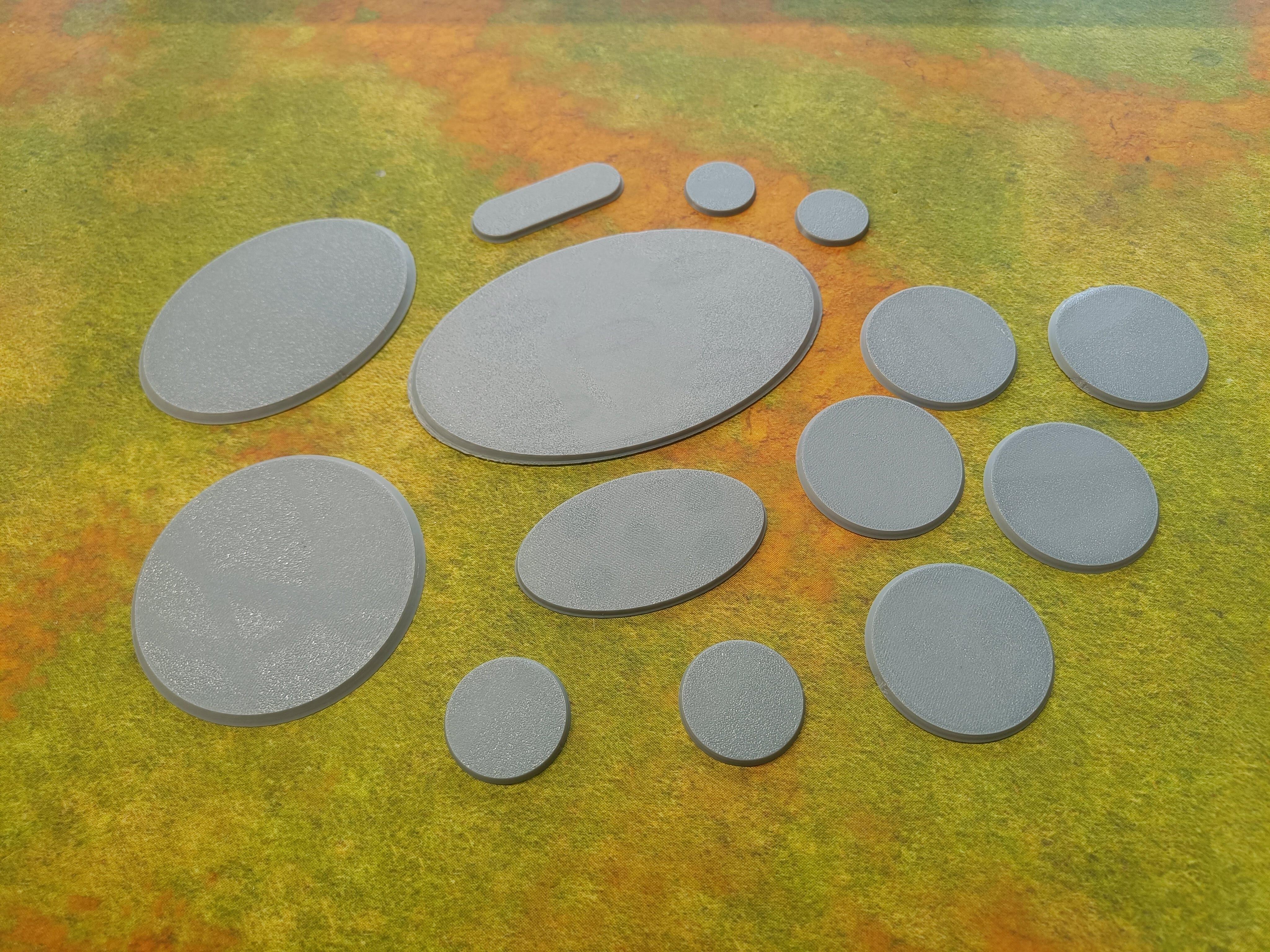 Wargaming Round & Elipse Bases Full Range 25mm 32mm 40mm 50mm 160mm Warhammer AoS