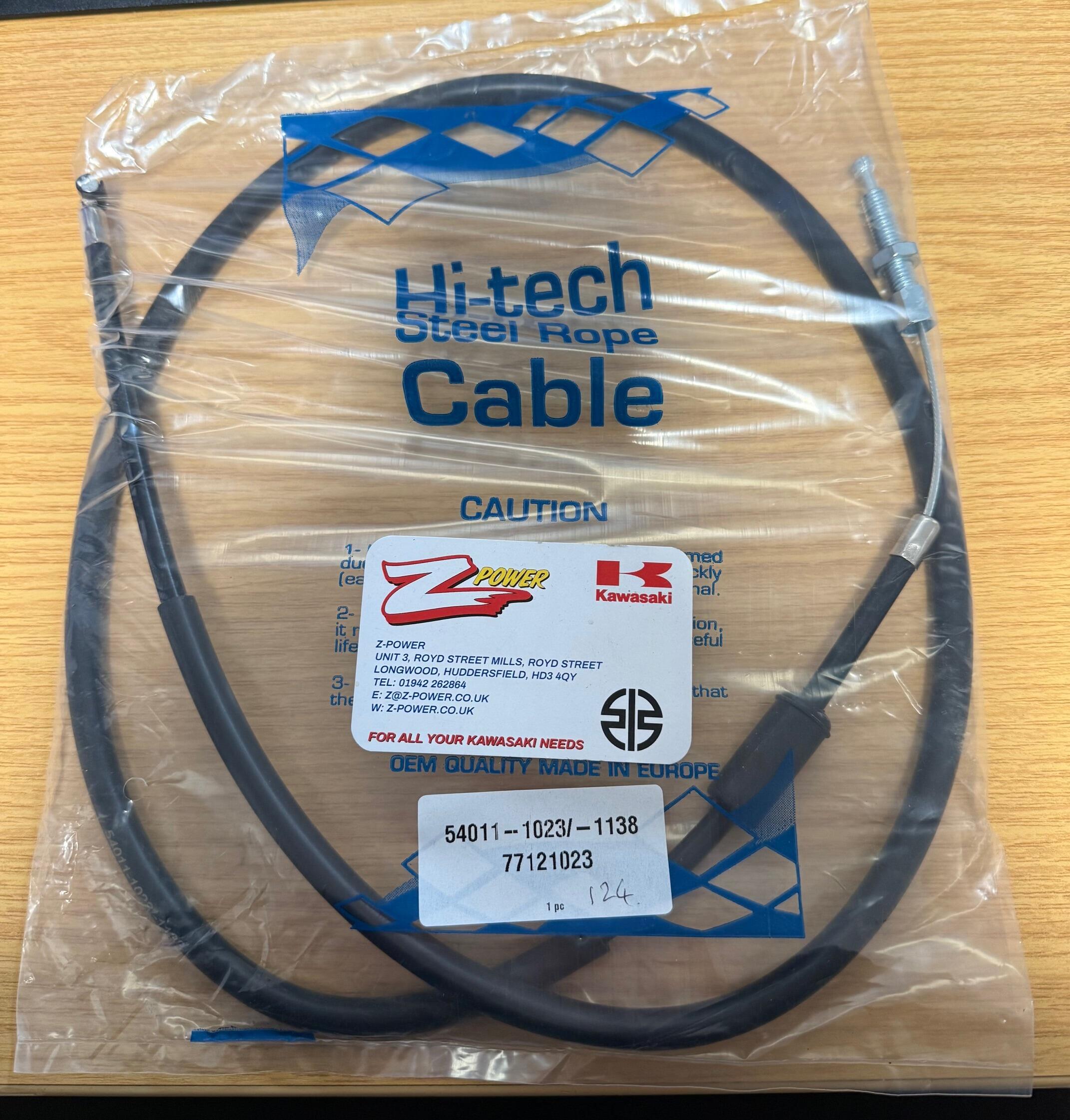 CLUTCH CABLE Z1300/ZG1300 124CM