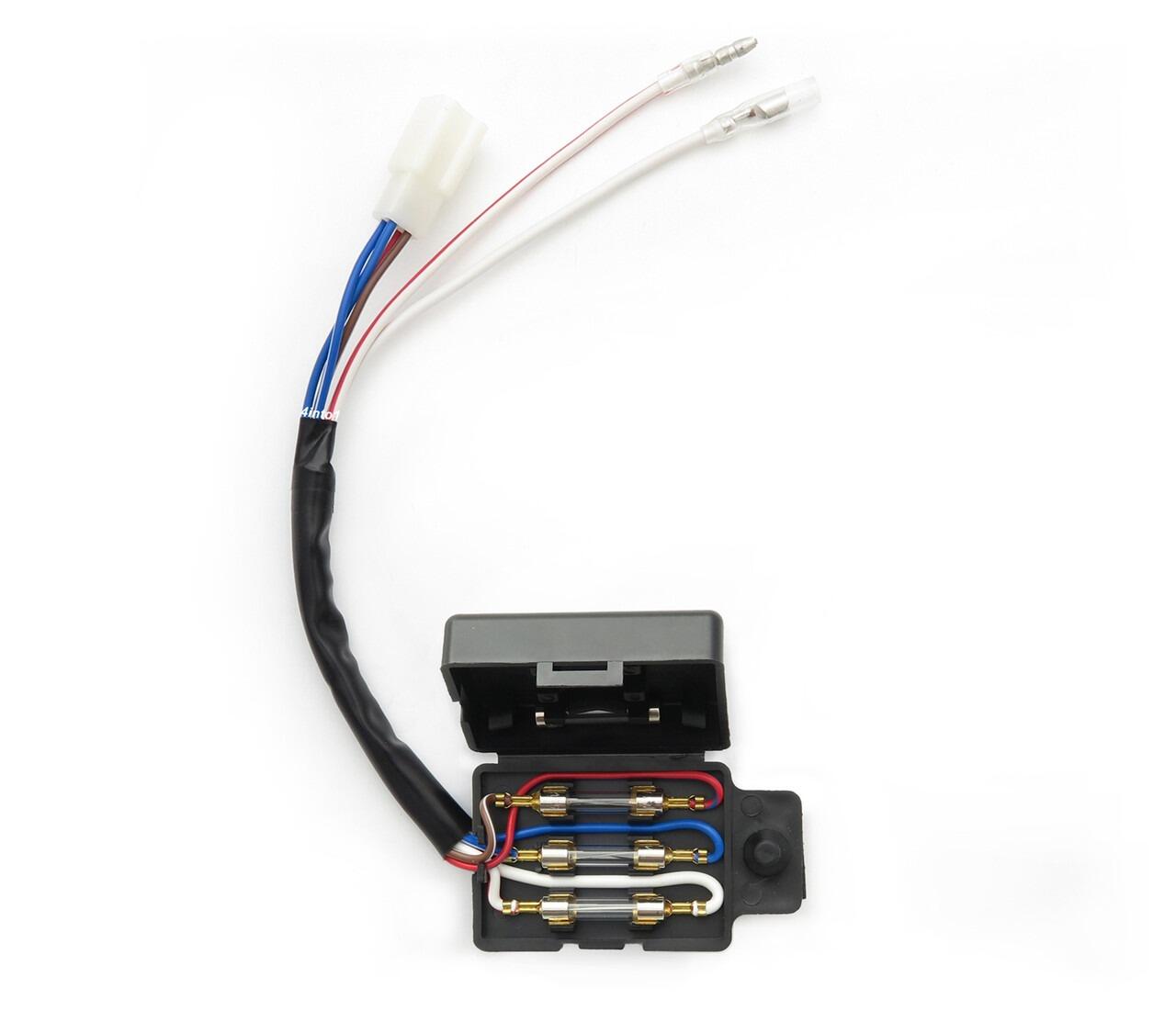 thumbnail image 2 of EMGO Kawasaki Fuse Box Panel With Wire Harness & Large Plug (Replaces 26004-1002) 2 of 6