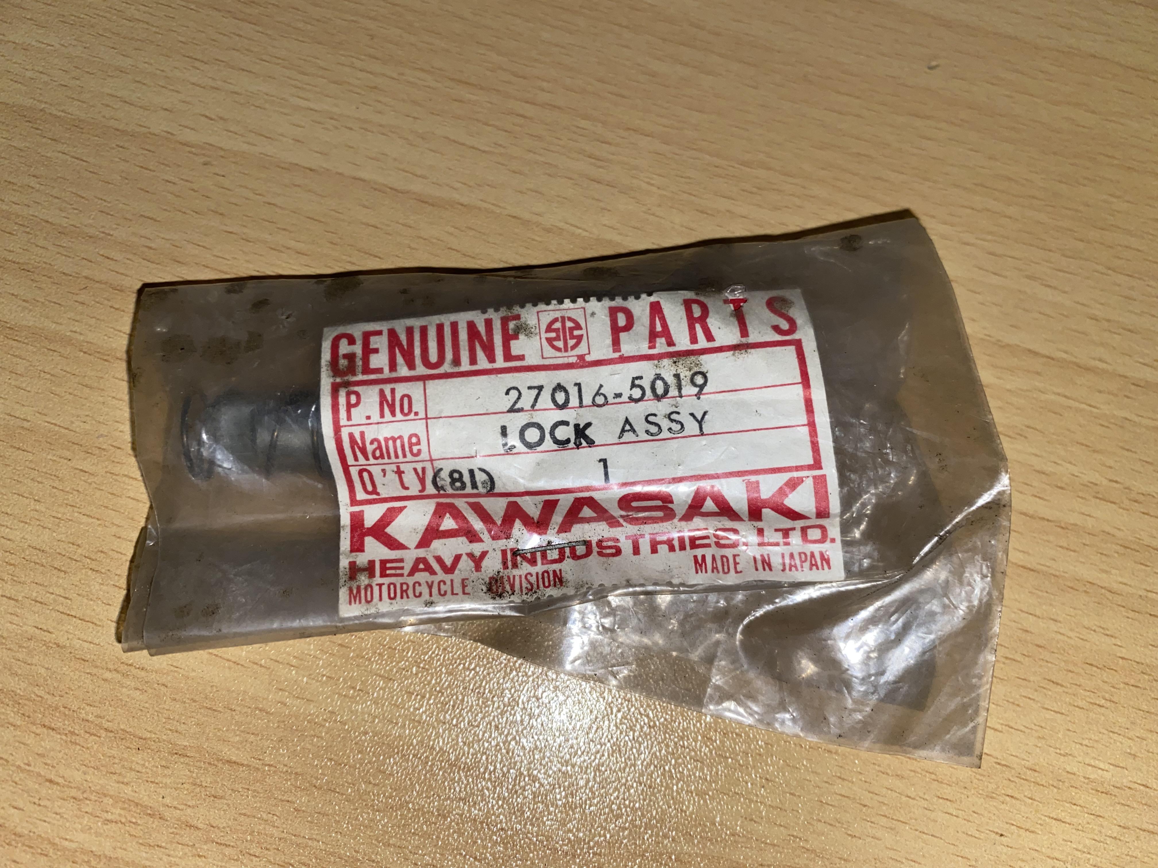 ◯kek GENUINE STEERING LOCK ASSY WITH GEUINE KAWASAKI KEY PLEASE SEE