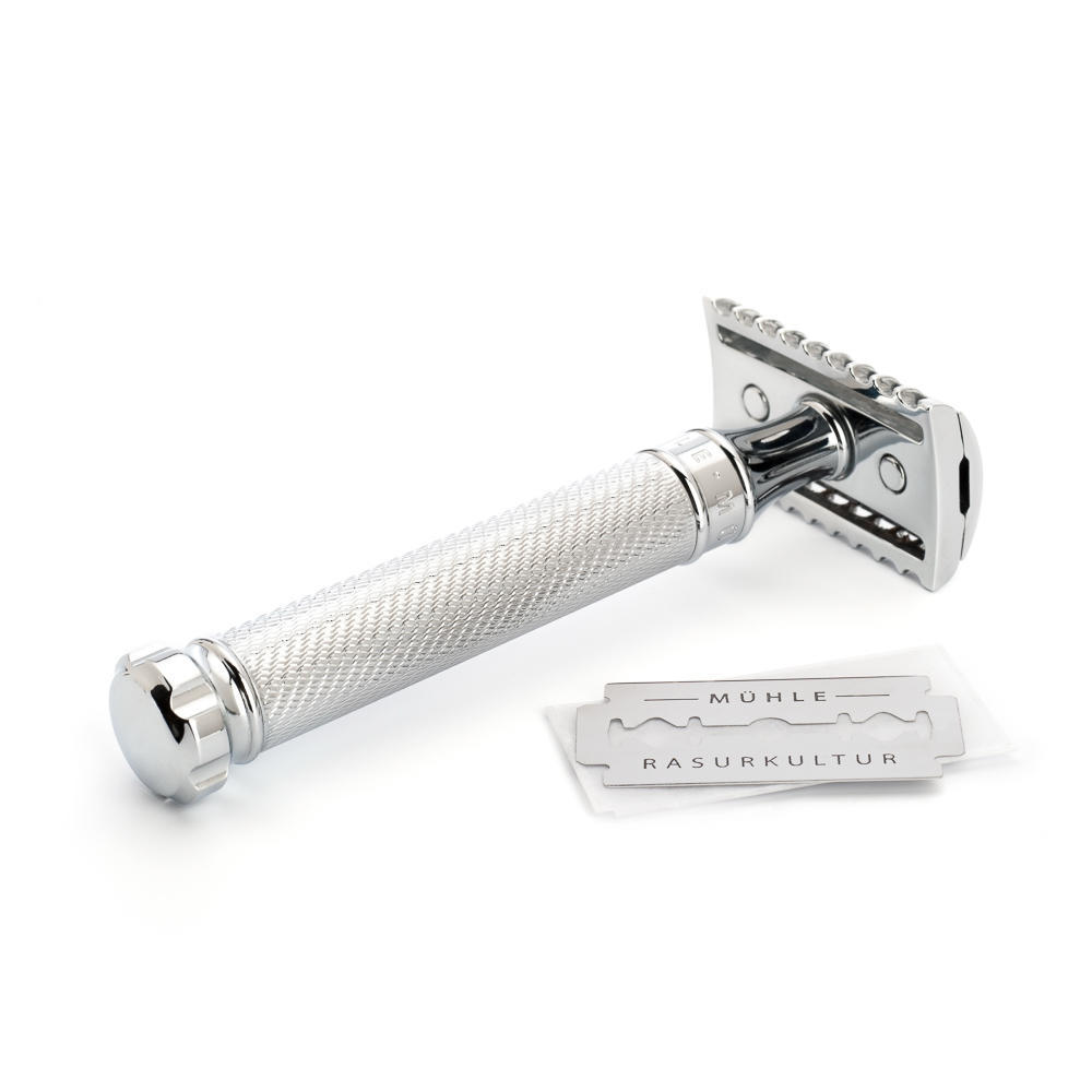 MUHLE TRADITIONAL Chrome TWIST Open Comb Safety Razor - R41TWIST