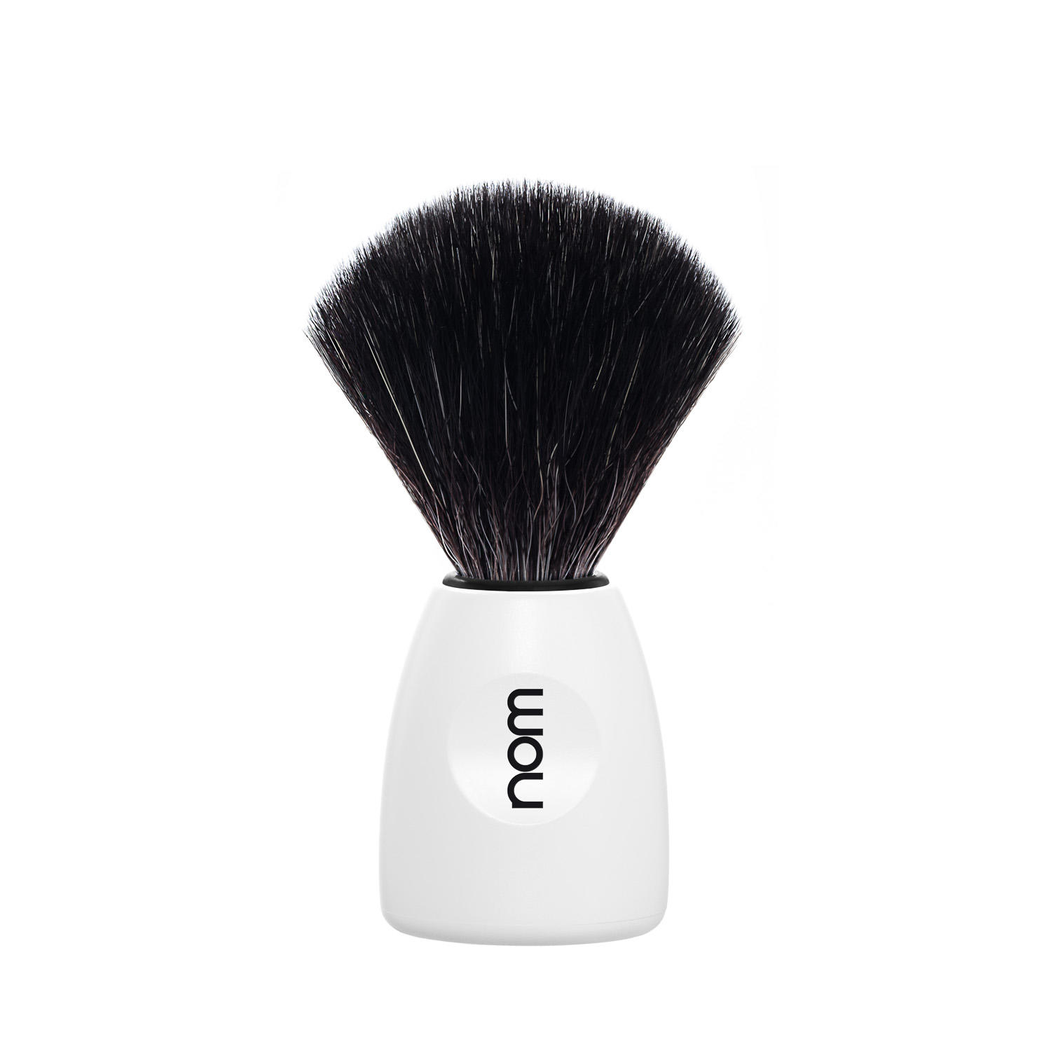 nom, LASSE in White with Black Fibre Shaving Brush