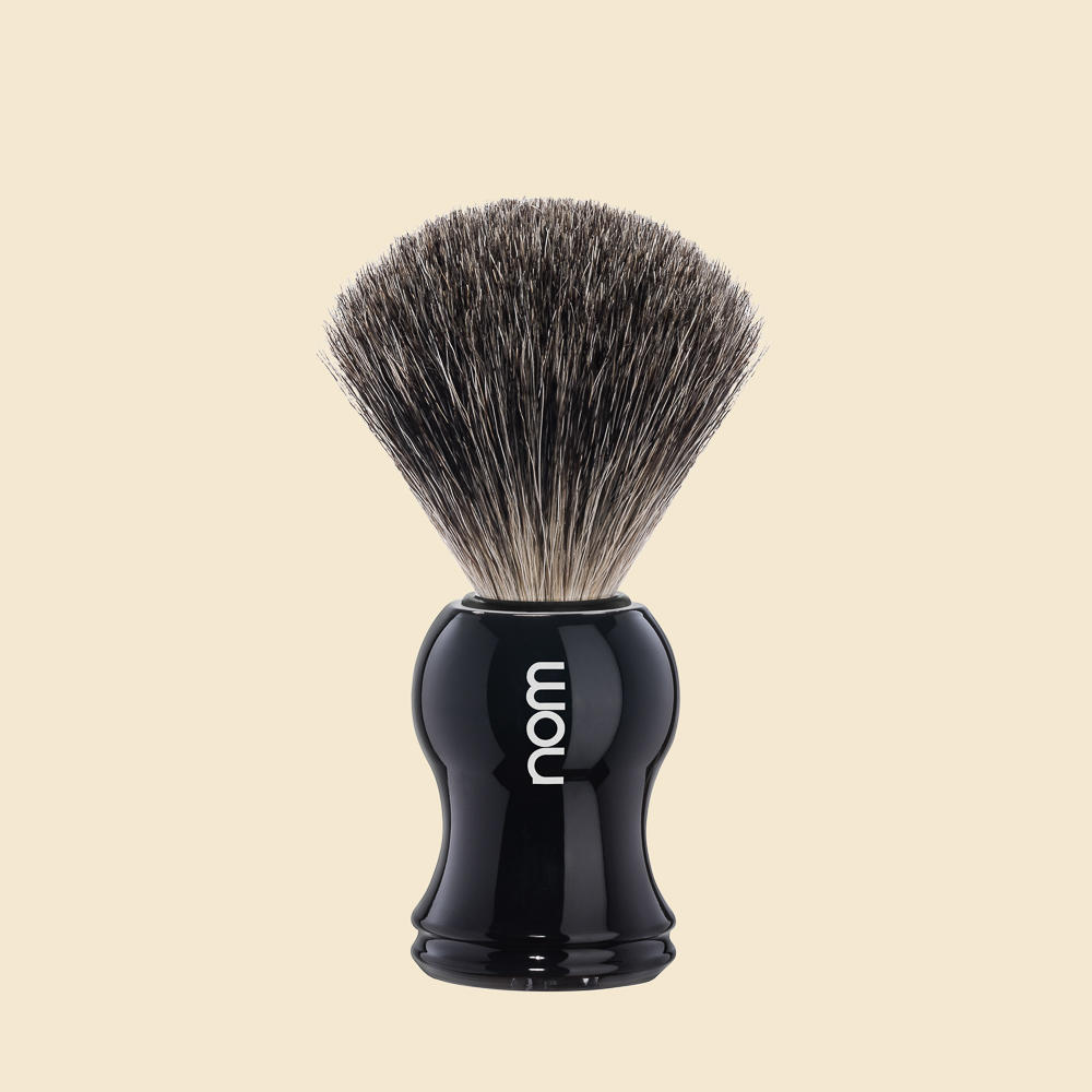 GUSTAV81BL nom GUSTAV, black, pure badger shaving brush