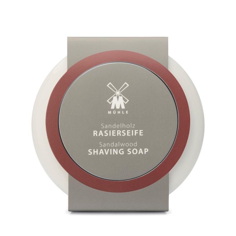 Pictured: The Sandalwood Shaving Soap with Porcelain Dish by MÜHLE