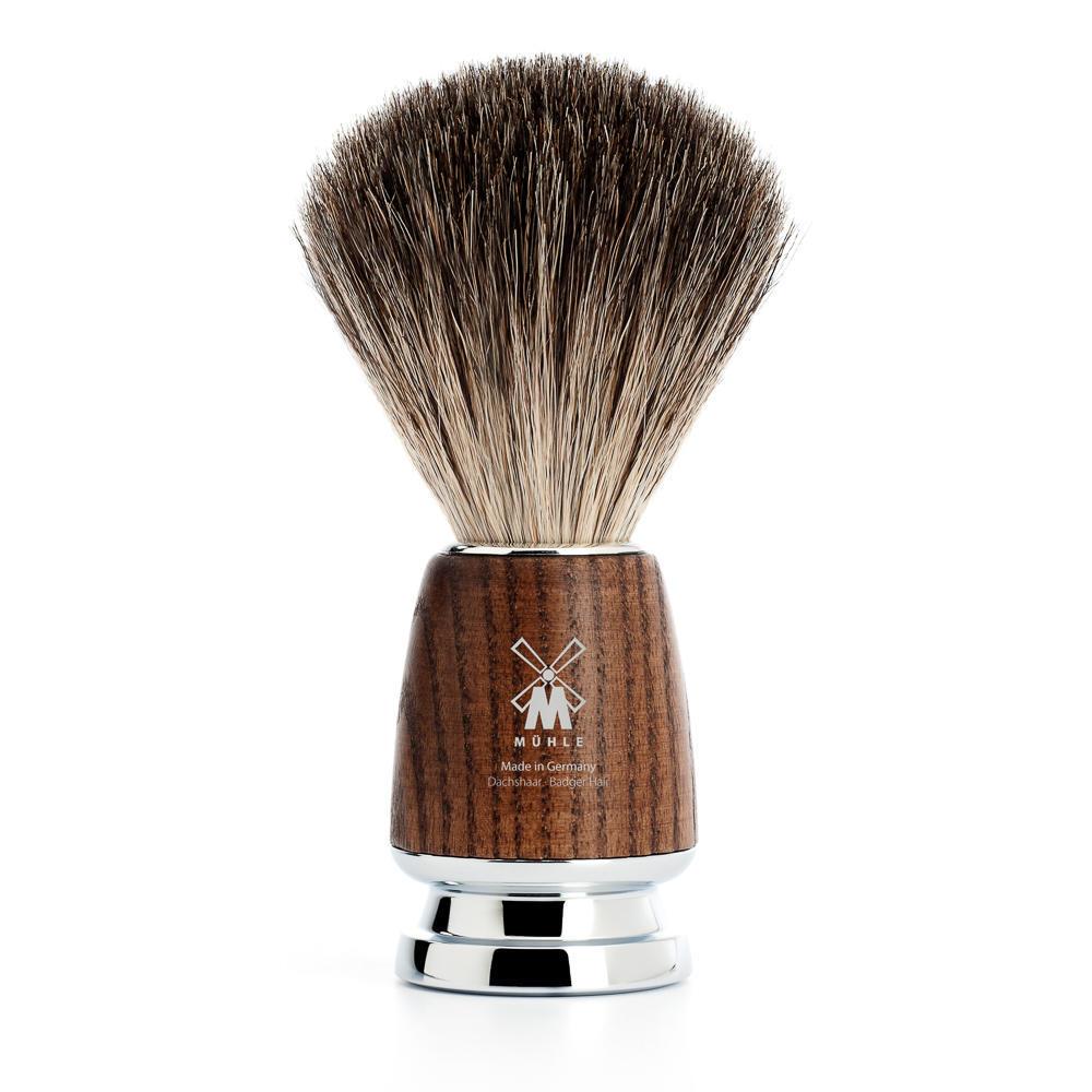 MUHLE RYTMO Steamed Ash Pure Badger Shaving Brush