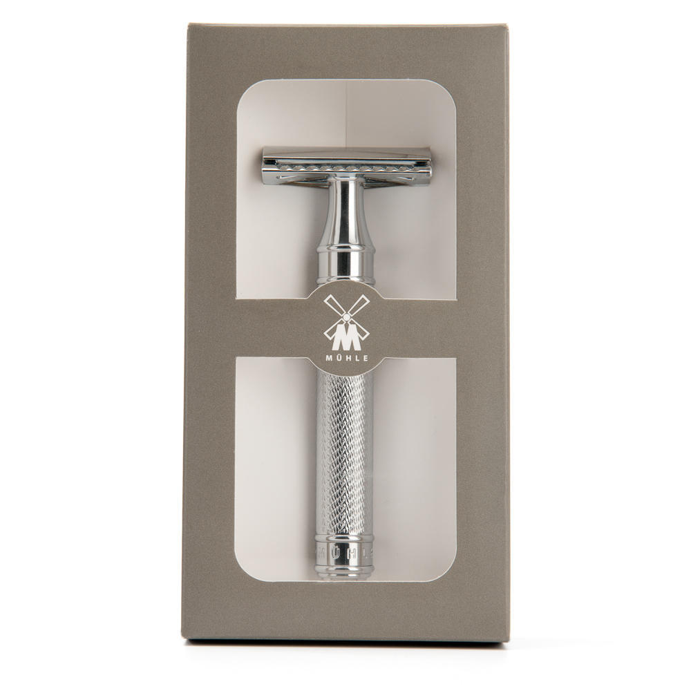 MUHLE TRADITIONAL Large Chrome Closed Comb Safety Razor - R89GRANDE