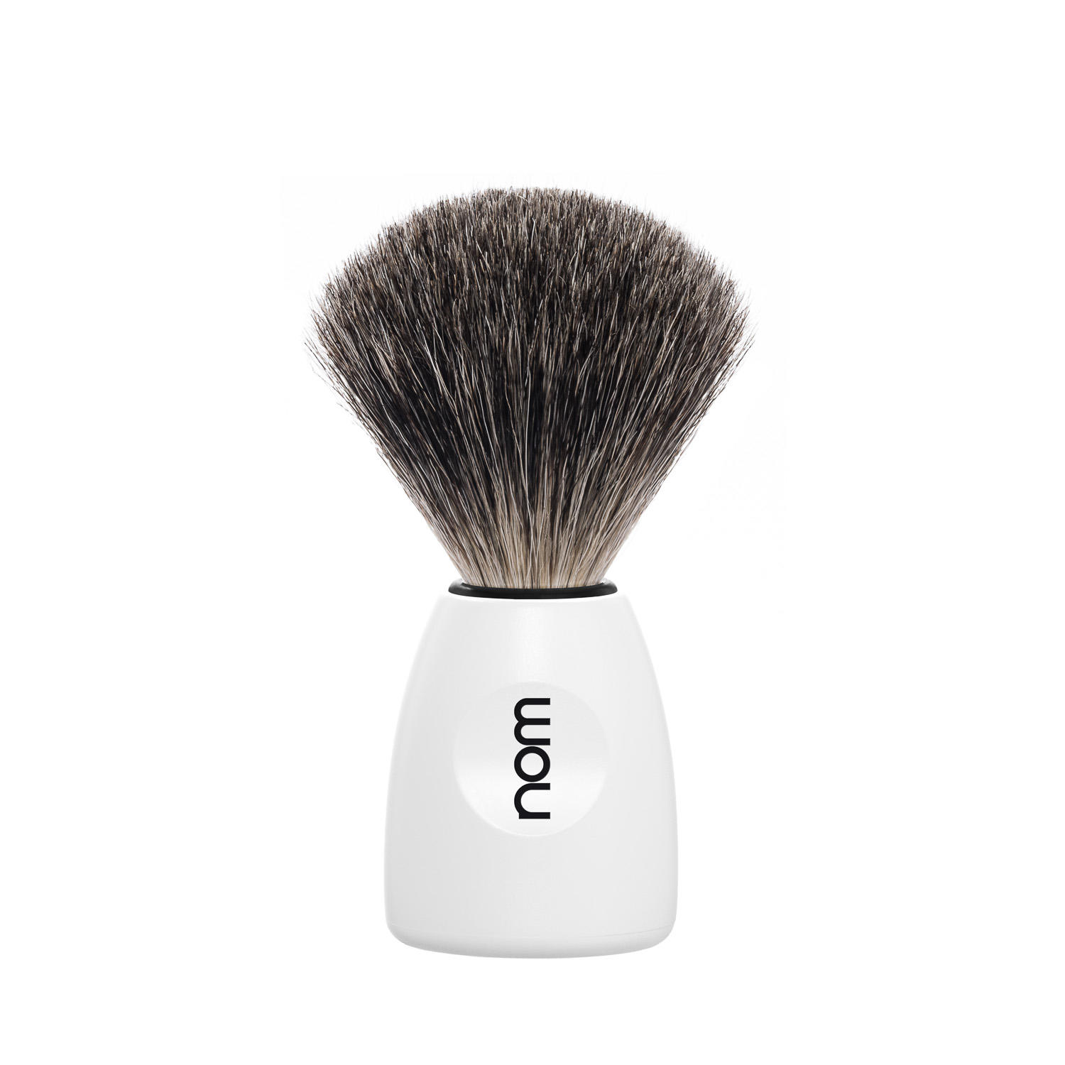 LASSE81WH NOM, LASSE white, pure badger shaving brush