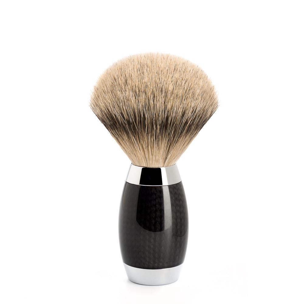 MUHLE EDITION No. 1 Carbon Fibre, Silvertip Badger Shaving Brush - 493ED1