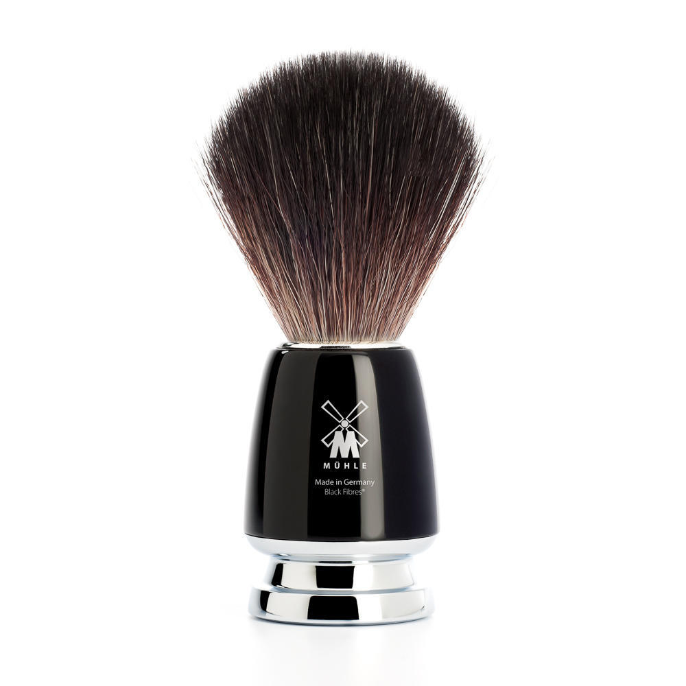 MUHLE RYTMO Black Handle Black Fibre Shaving Brush - 21M226