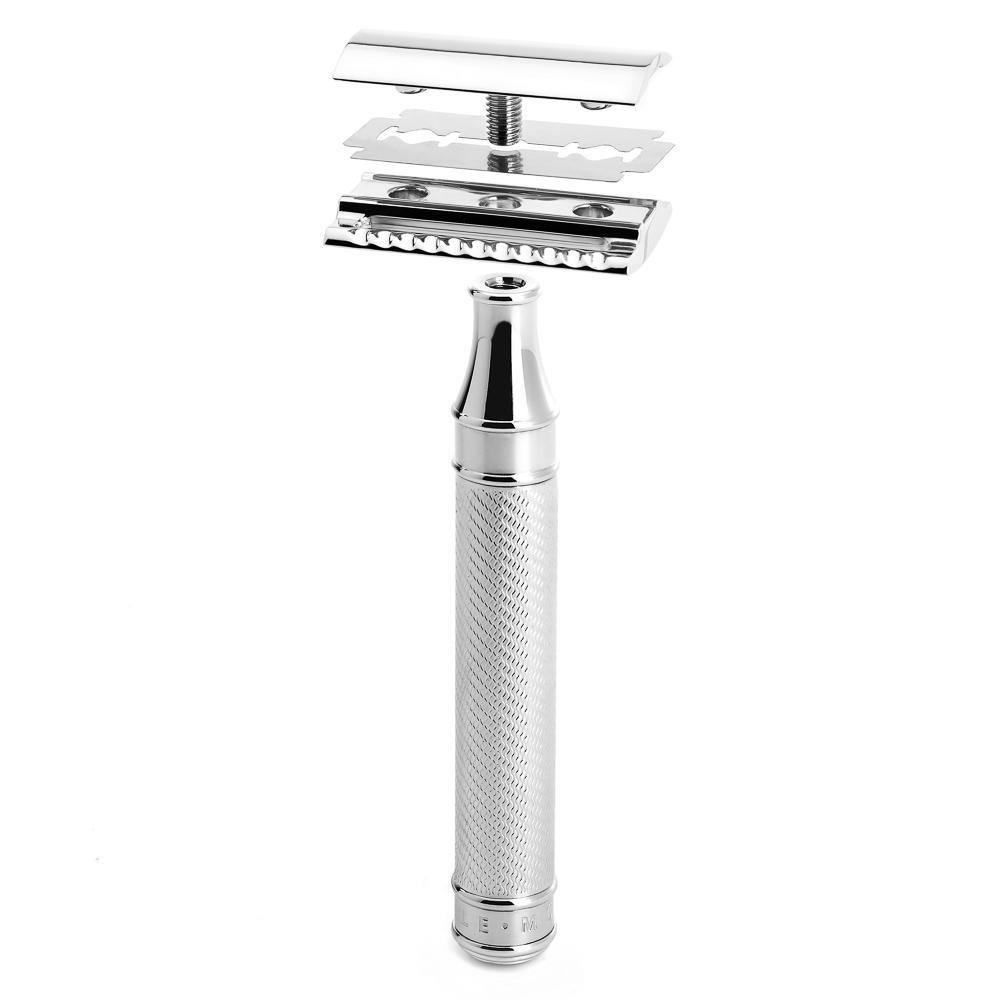 MUHLE TRADITIONAL Large Chrome Closed Comb Safety Razor - R89GRANDE
