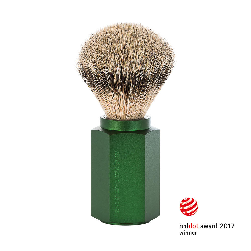 MUHLE HEXAGON Forest Silvertip Badger Shaving Brush - 091MHXGFOREST