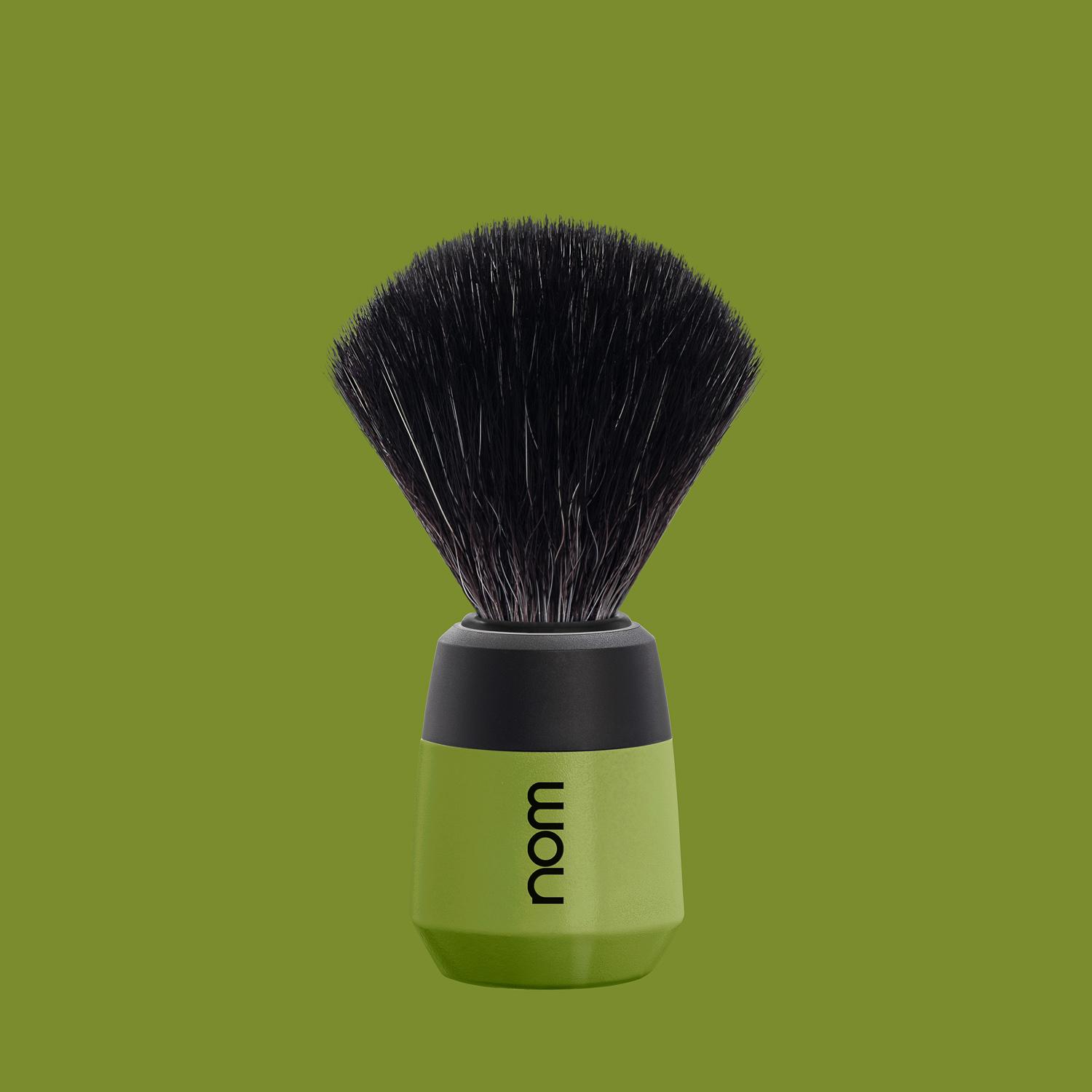 nom MAX, Olive, Black Fibre Shaving Brush