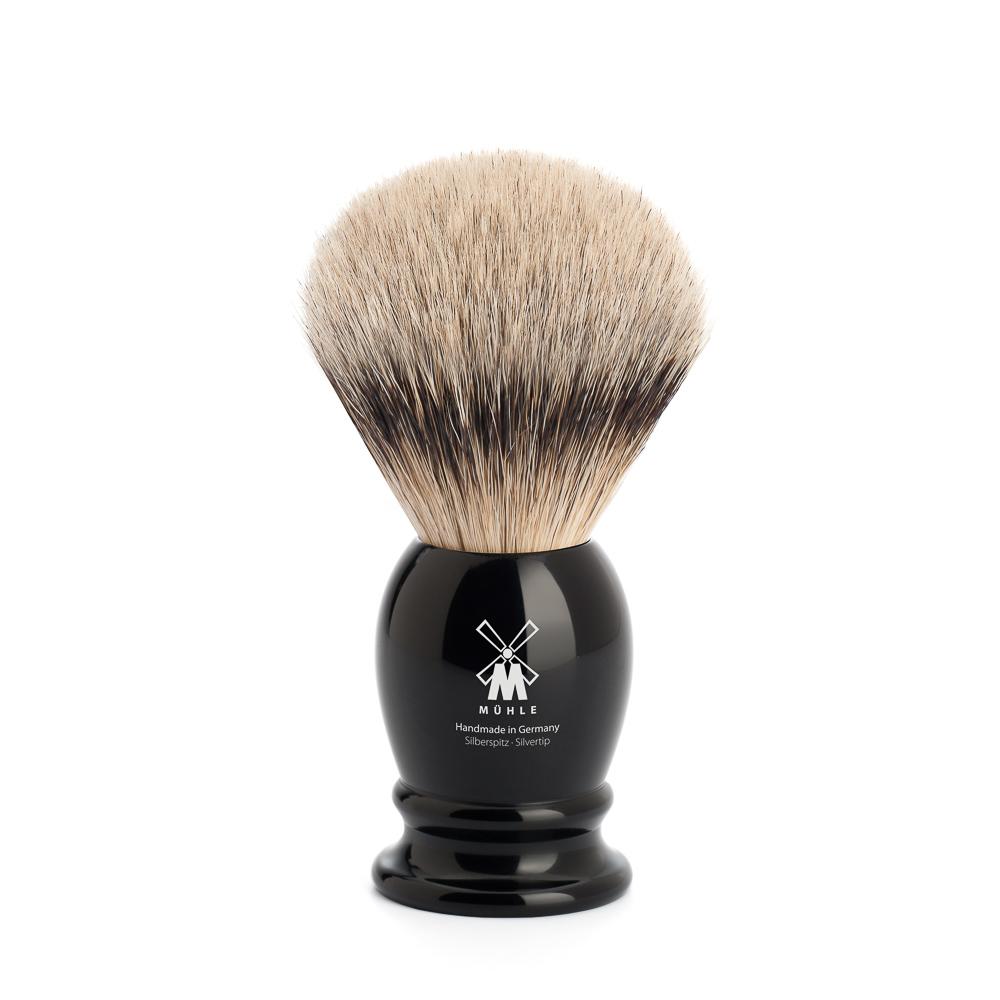 MUHLE Classic Medium Black Silvertip Badger Shaving Brush - 091K256