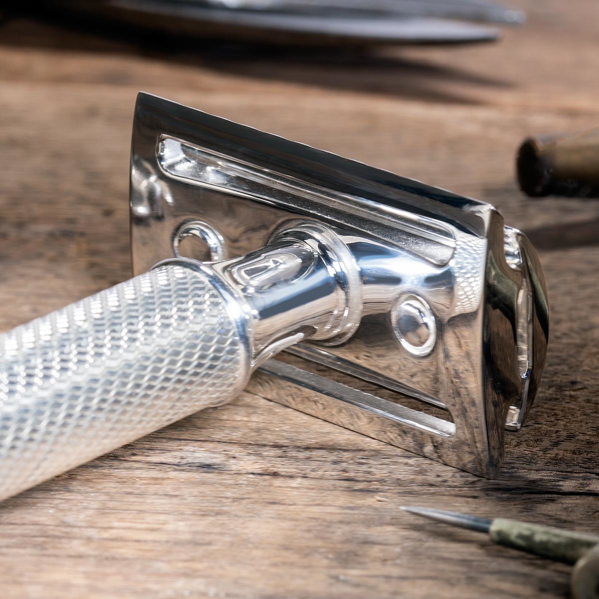 sterling silver safety razor double edge