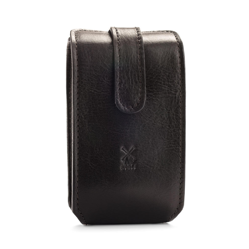MUHLE Travel leather pouch in black