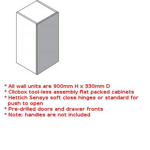 Clicbox tall wall unit single door
