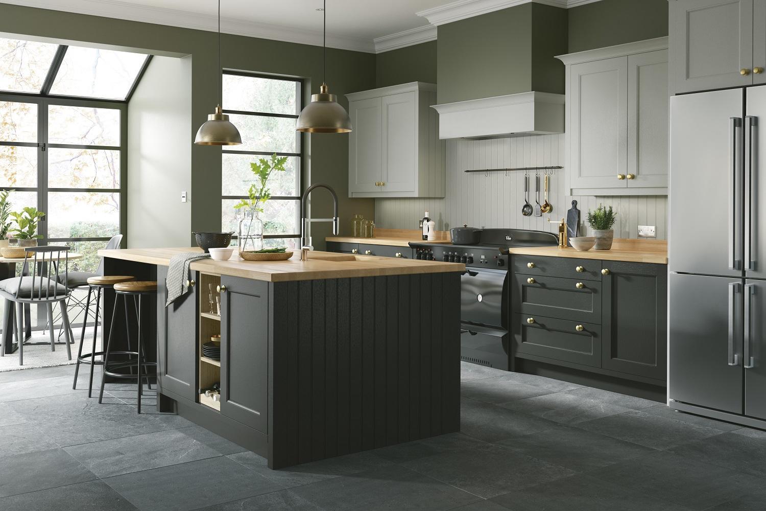 Earl Grey and Graphite Kitchen
