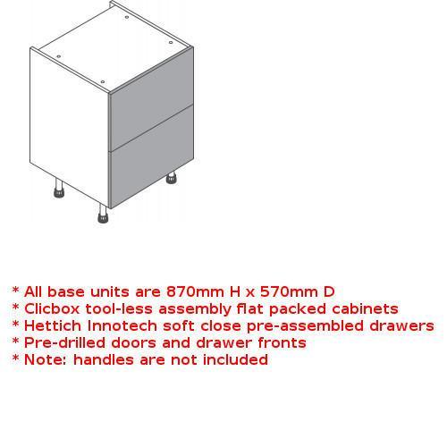 Clicbox 2 drawer unit