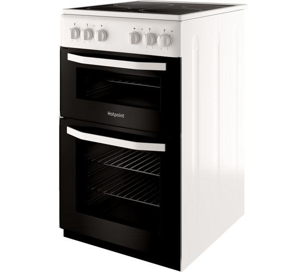 HOTPOINT HD5V92KCW 50 cm Electric Ceramic Cooker in White