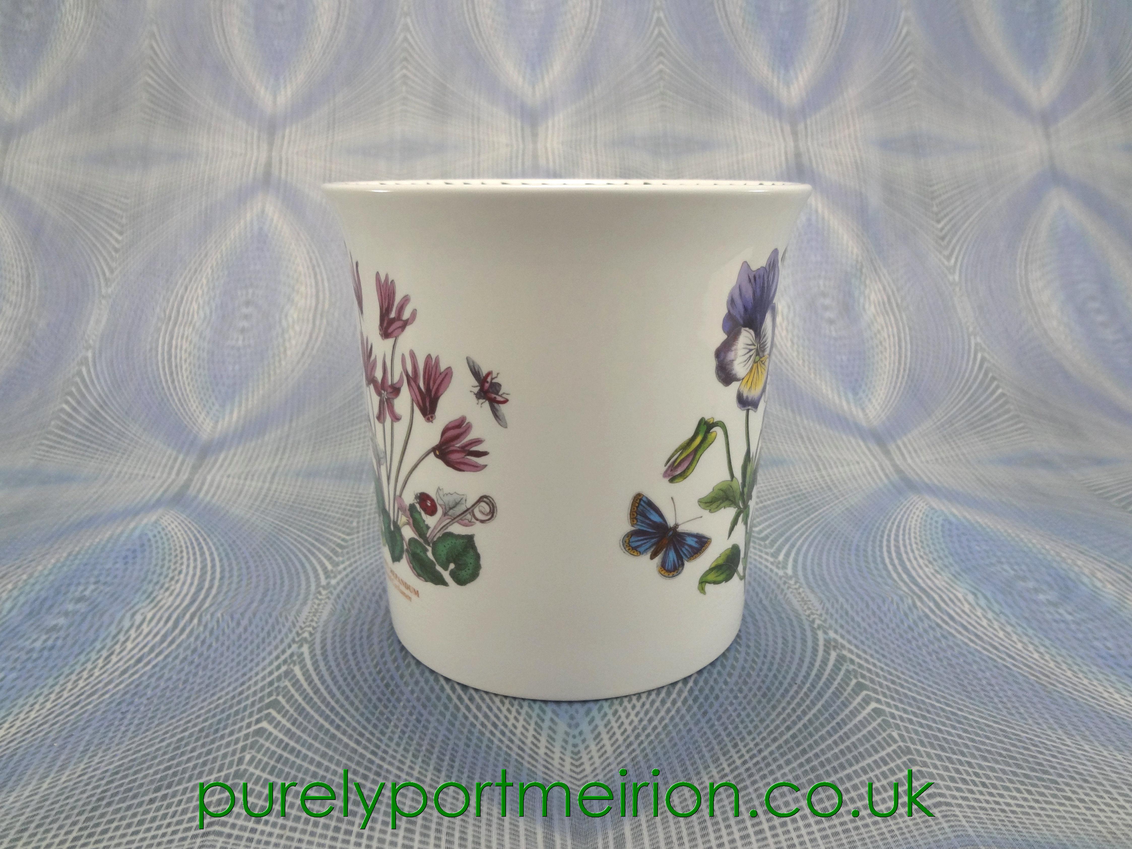 Portmeirion Pottery Botanic Garden Orchid Pot, Cyclamen, BG285
