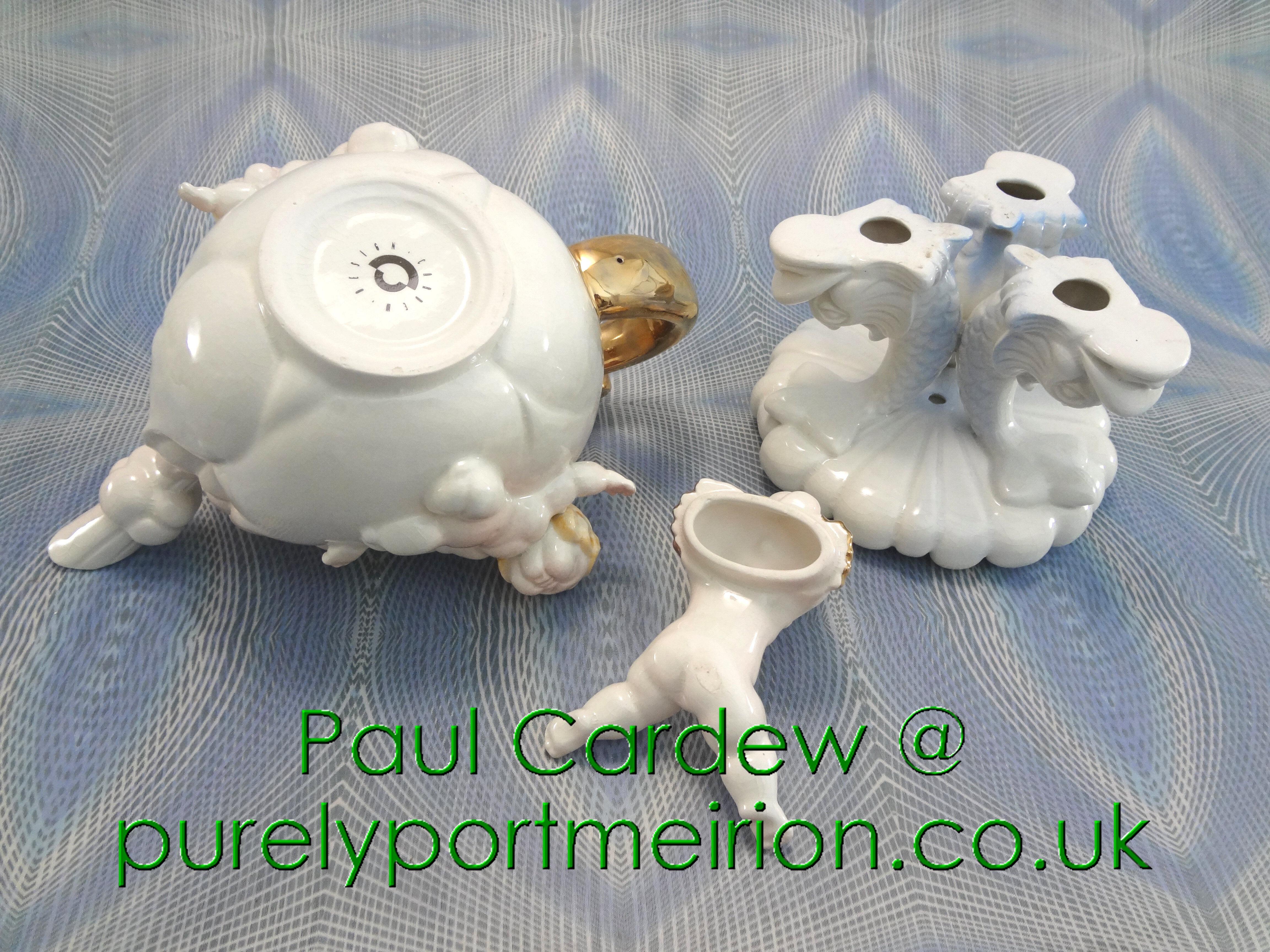 Early Paul Cardew 'Cupid’s Cloud' Teapot | Rare Tripod Stand