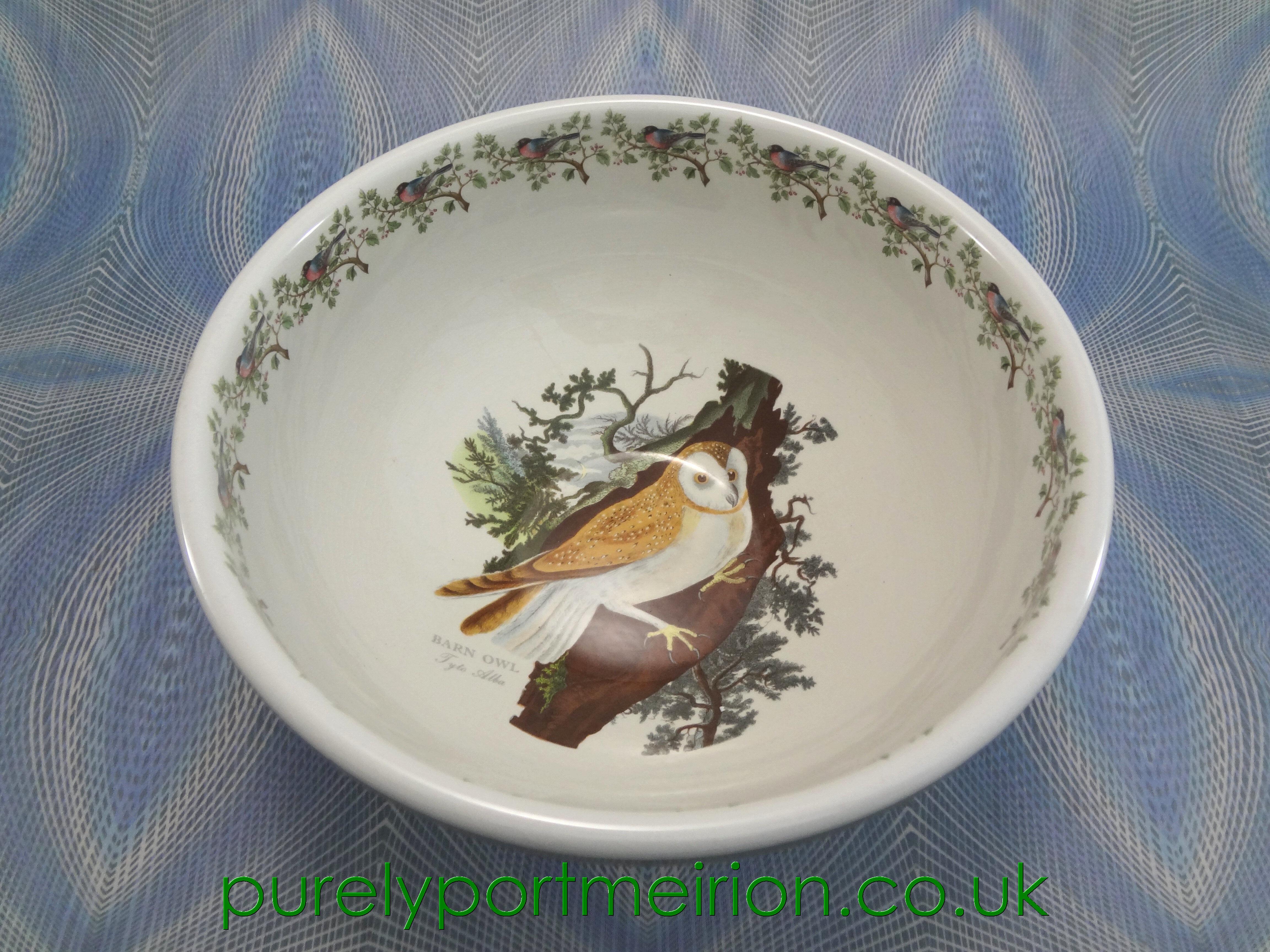 Portmeirion Birds Of Britain 10 Inch Salad Bowl, Barn Owl, B136