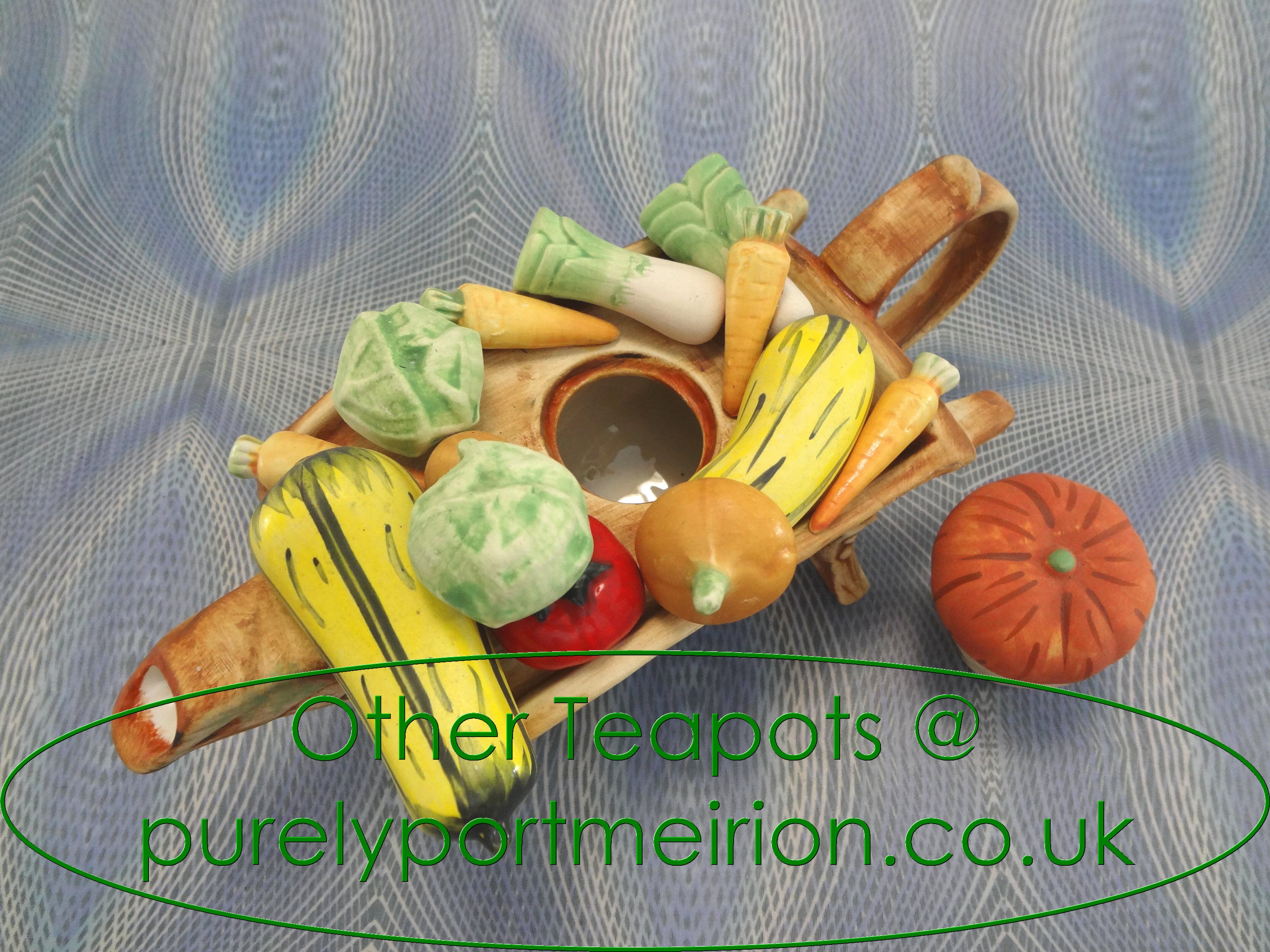 TIP TOE　ティーバスケット The Teapottery Garden Wheelbarrow Teapot, OT12