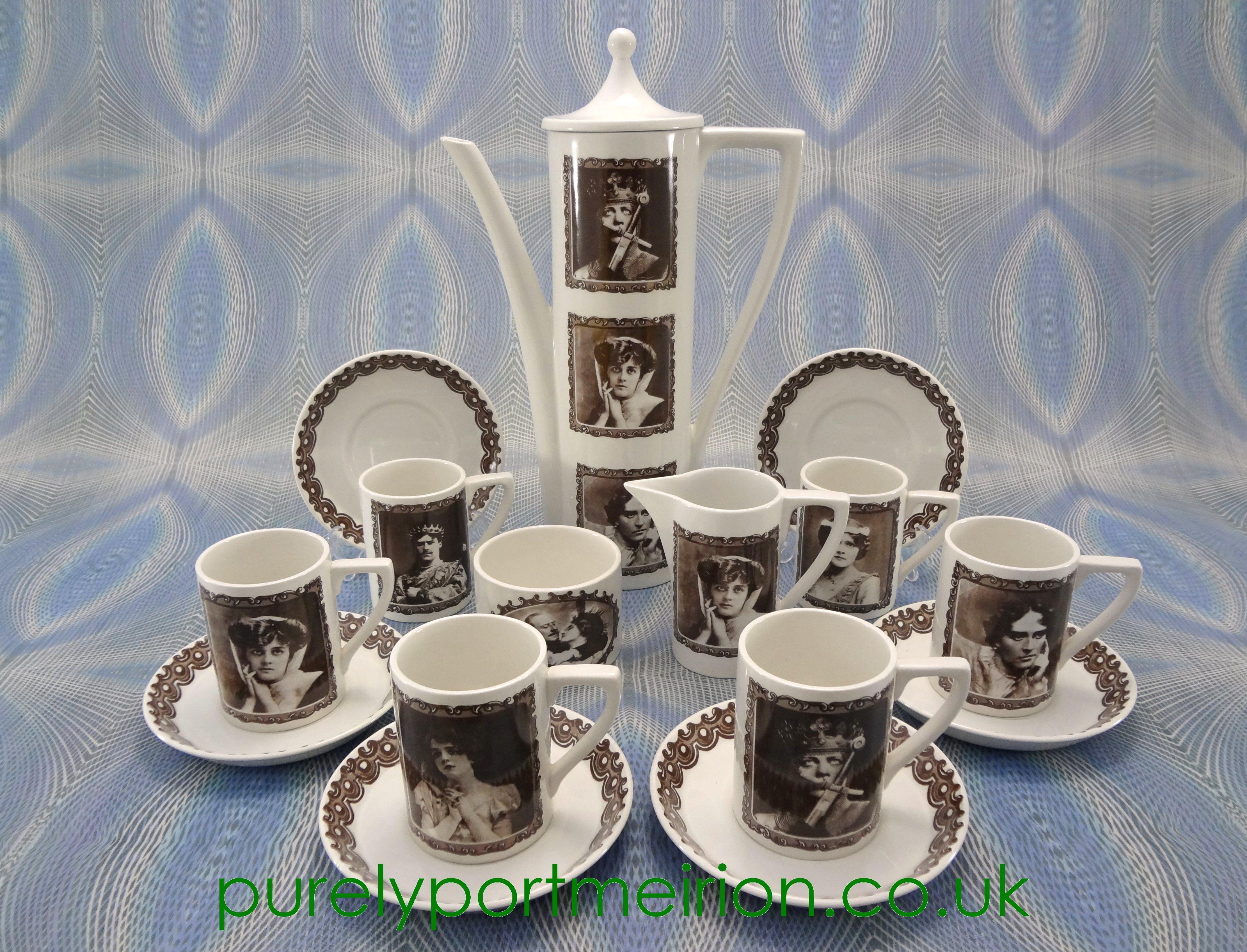 Portmeirion Idols of the Stage | Rare 1970's Sepia Design