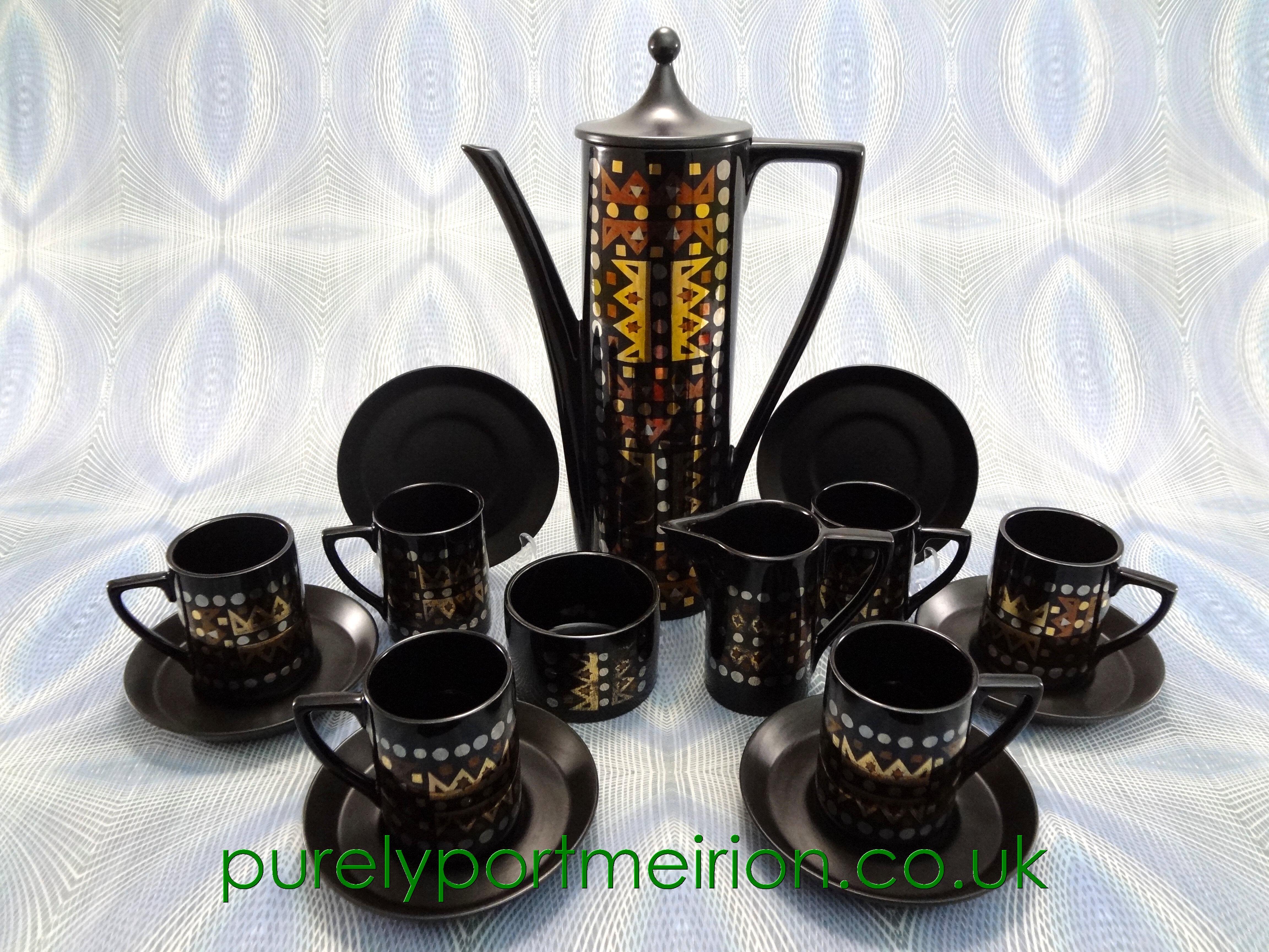 Portmeirion Gold Brocade Rare 1960's Lustreware