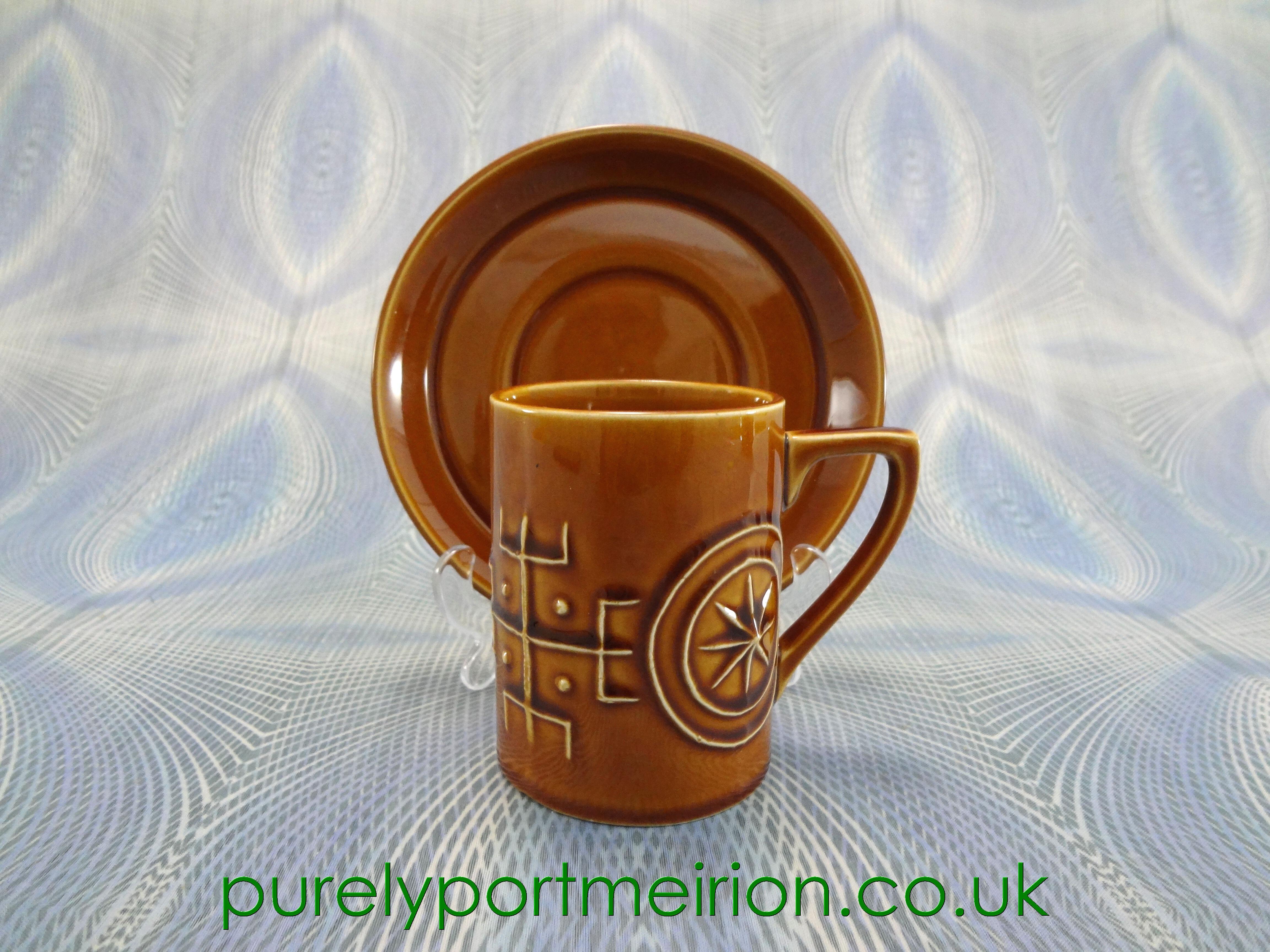 Portmeirion Totem Vintage Ashtray In Amber, TTA32 Portmeirion Totem Vintage Ashtray In Amber, TTA32