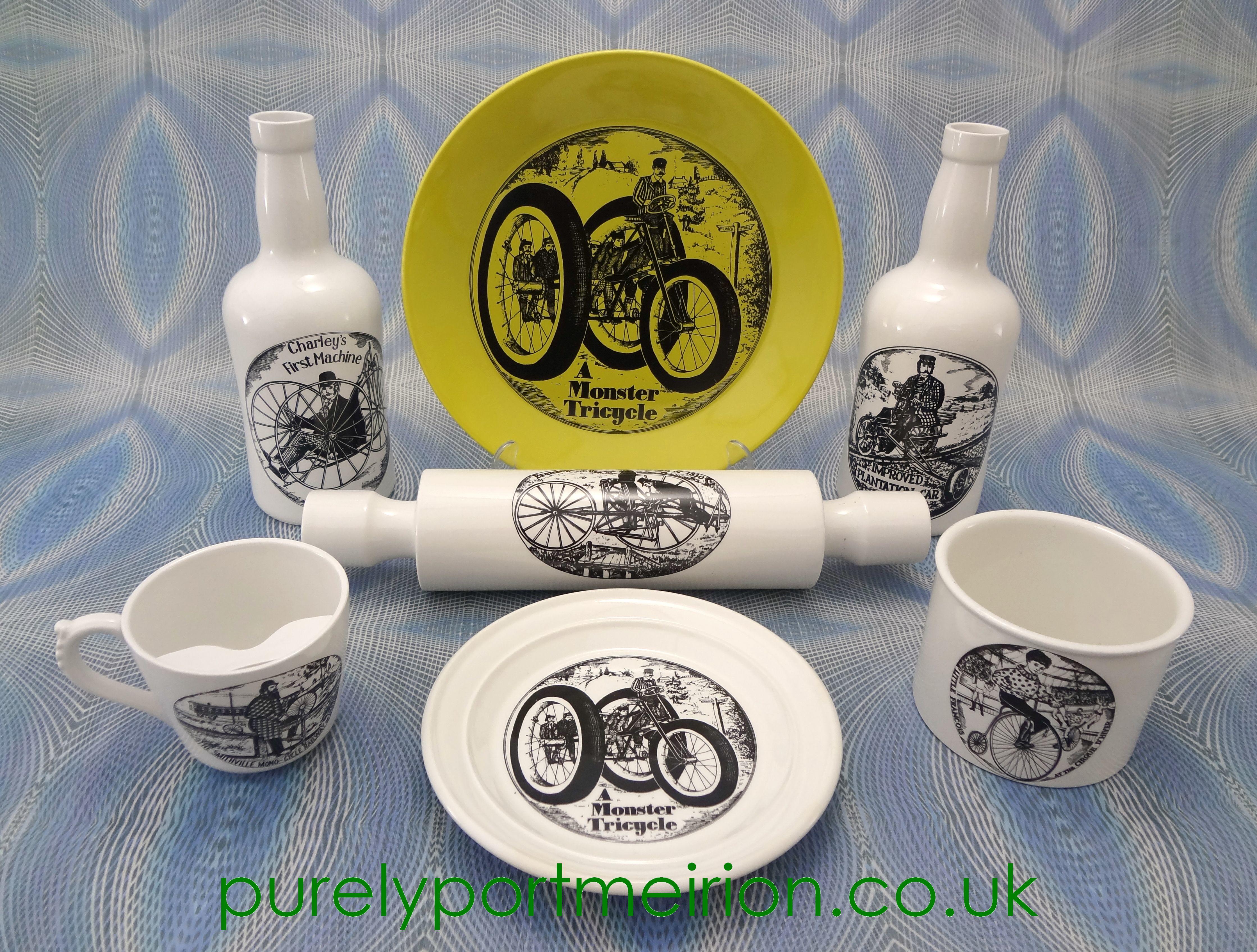 Portmeirion Velocipedes | Rare 1968 Cycling Design