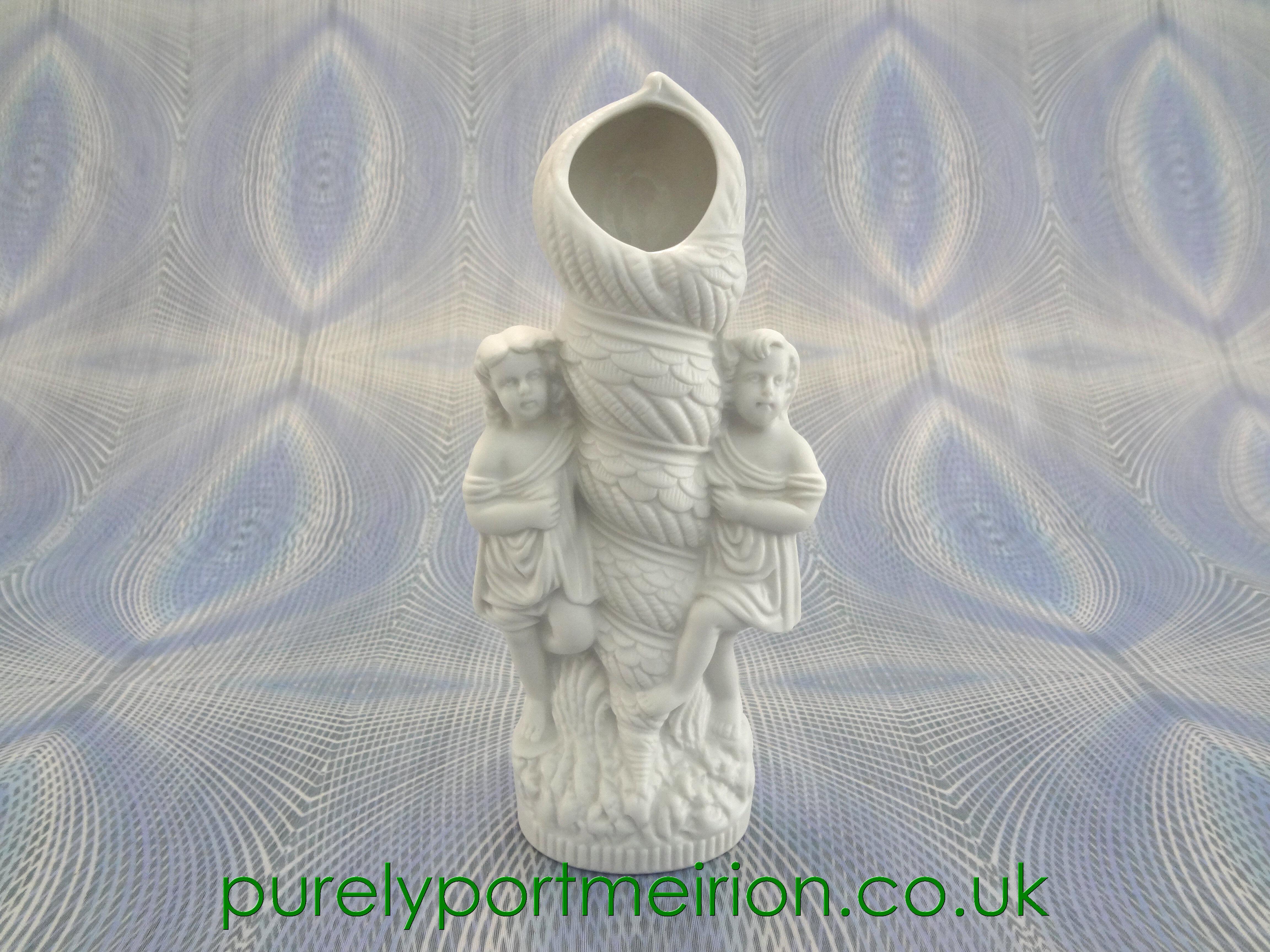 Portmeirion Parian Ware Vase, Water Babies, PW69