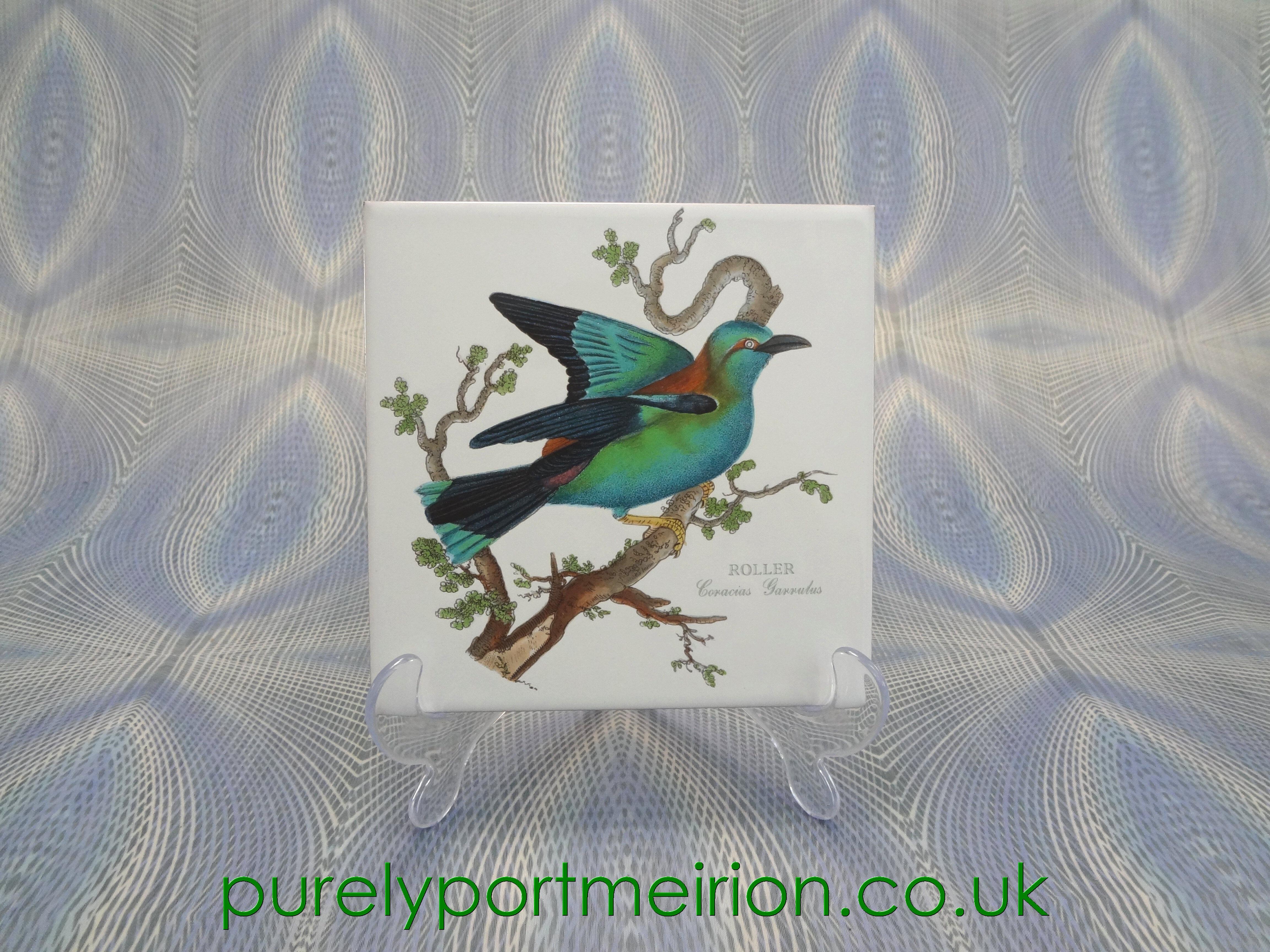 Portmeirion Birds Of Britain Wall Tile, Roller, B147