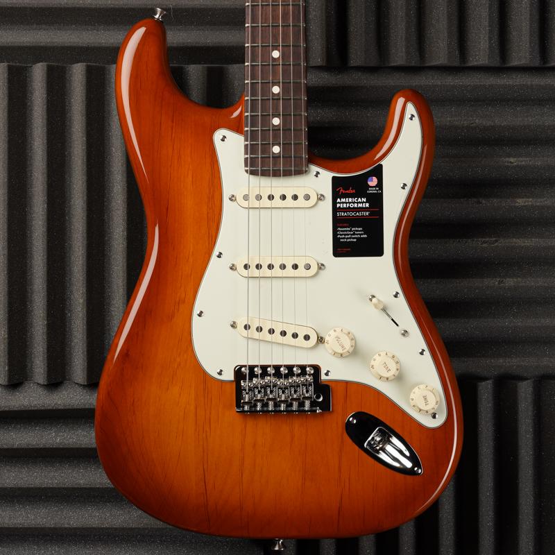 Fender american performer on sale stratocaster honey burst