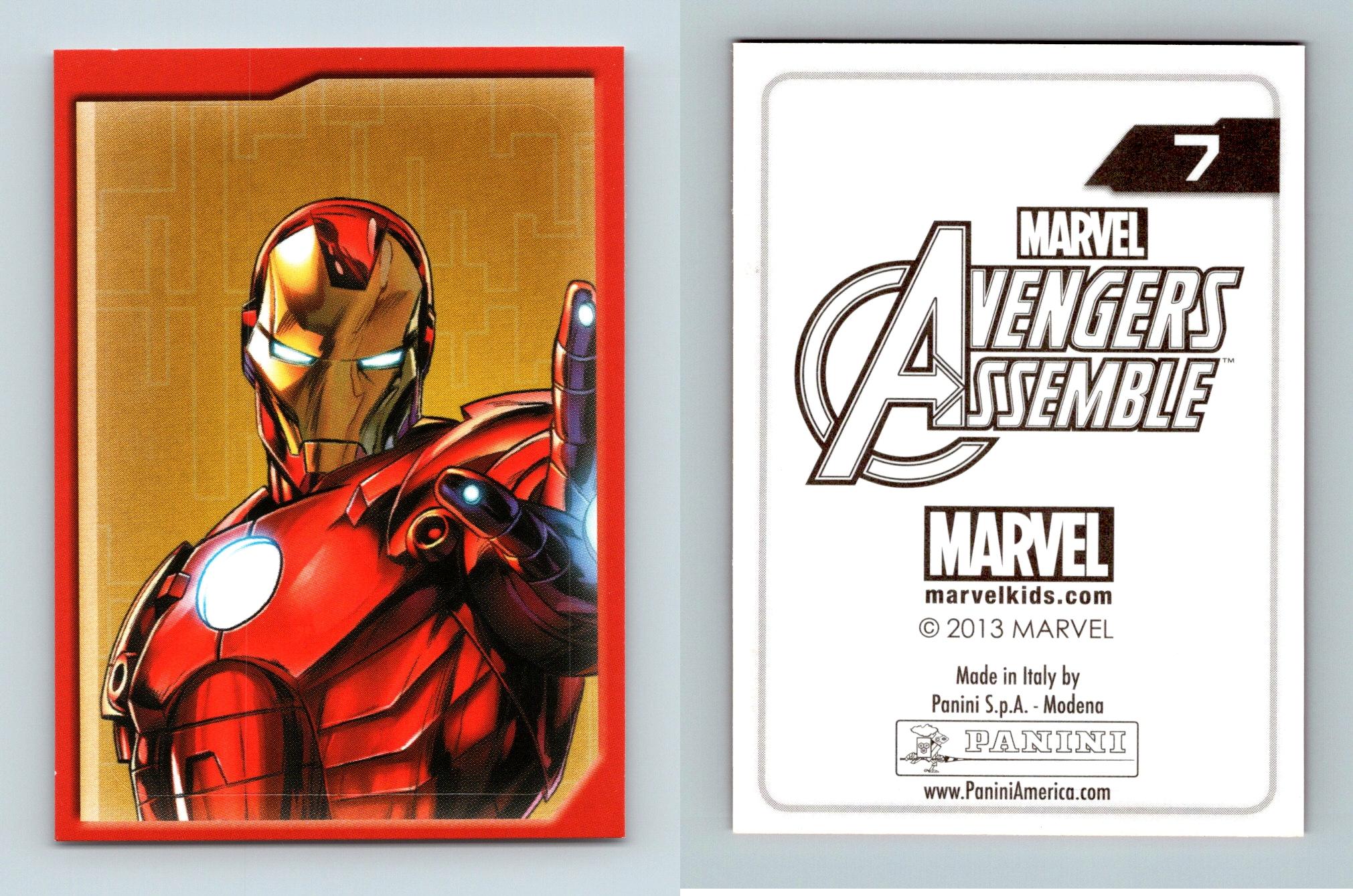 Iron Man 7 Marvel Avengers Assemble 2013 Panini Sticker